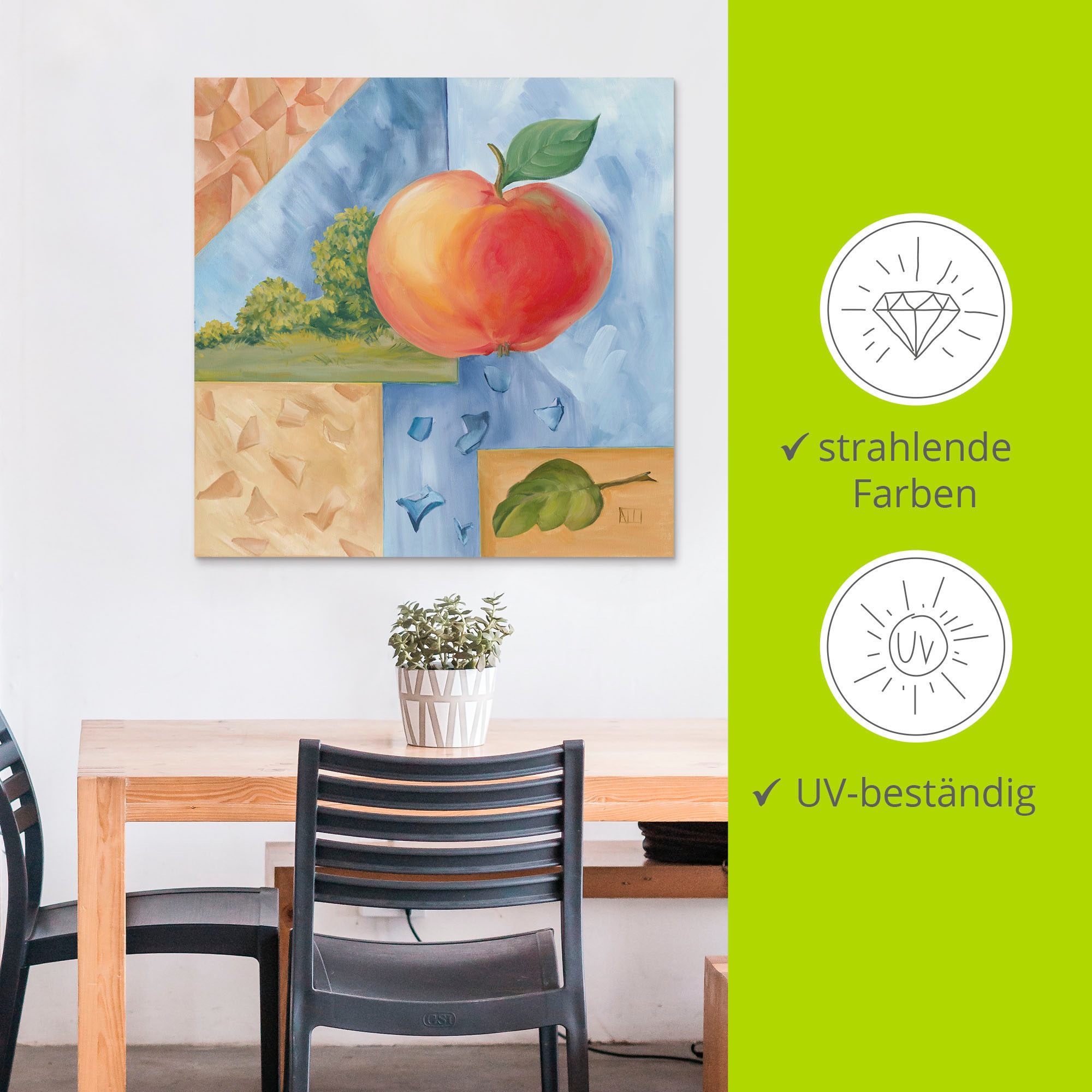 Artland Wandbild »Apfel«, (1 St.), als Alubild, Leinwandbild, Wandaufkleber oder Poster in versch. Größen