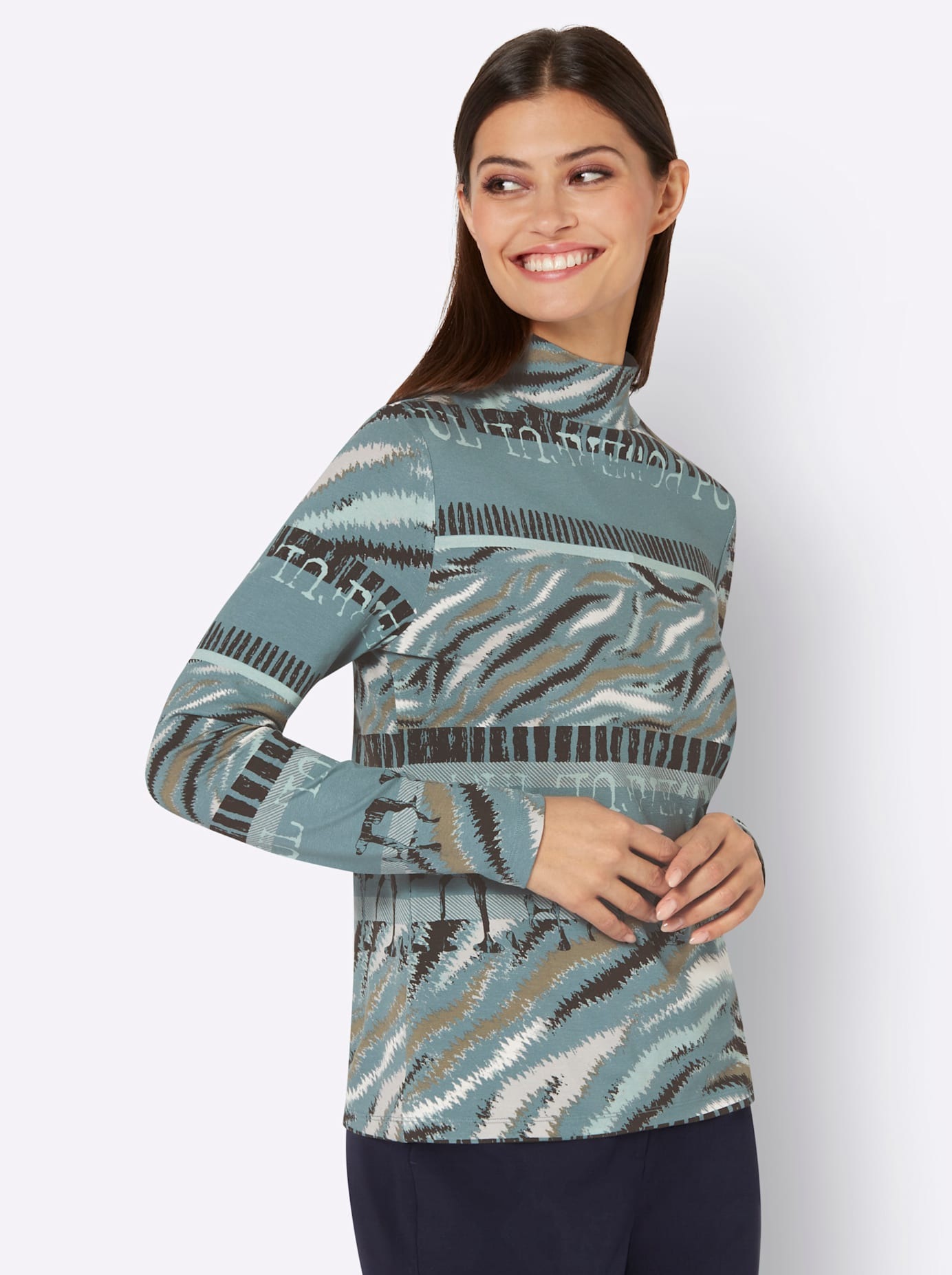 creation L Stehkragenshirt "Stehkragen-Shirt", 1 Stk. günstig online kaufen