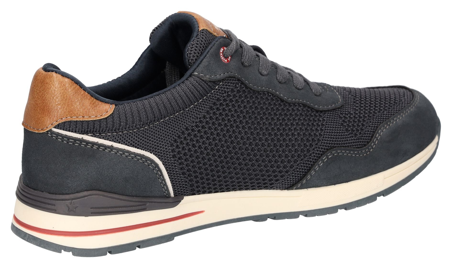 Mustang Shoes Sneaker, Schnürschuh, Freizeitschuh mit weicher Schaftrandpolsterung