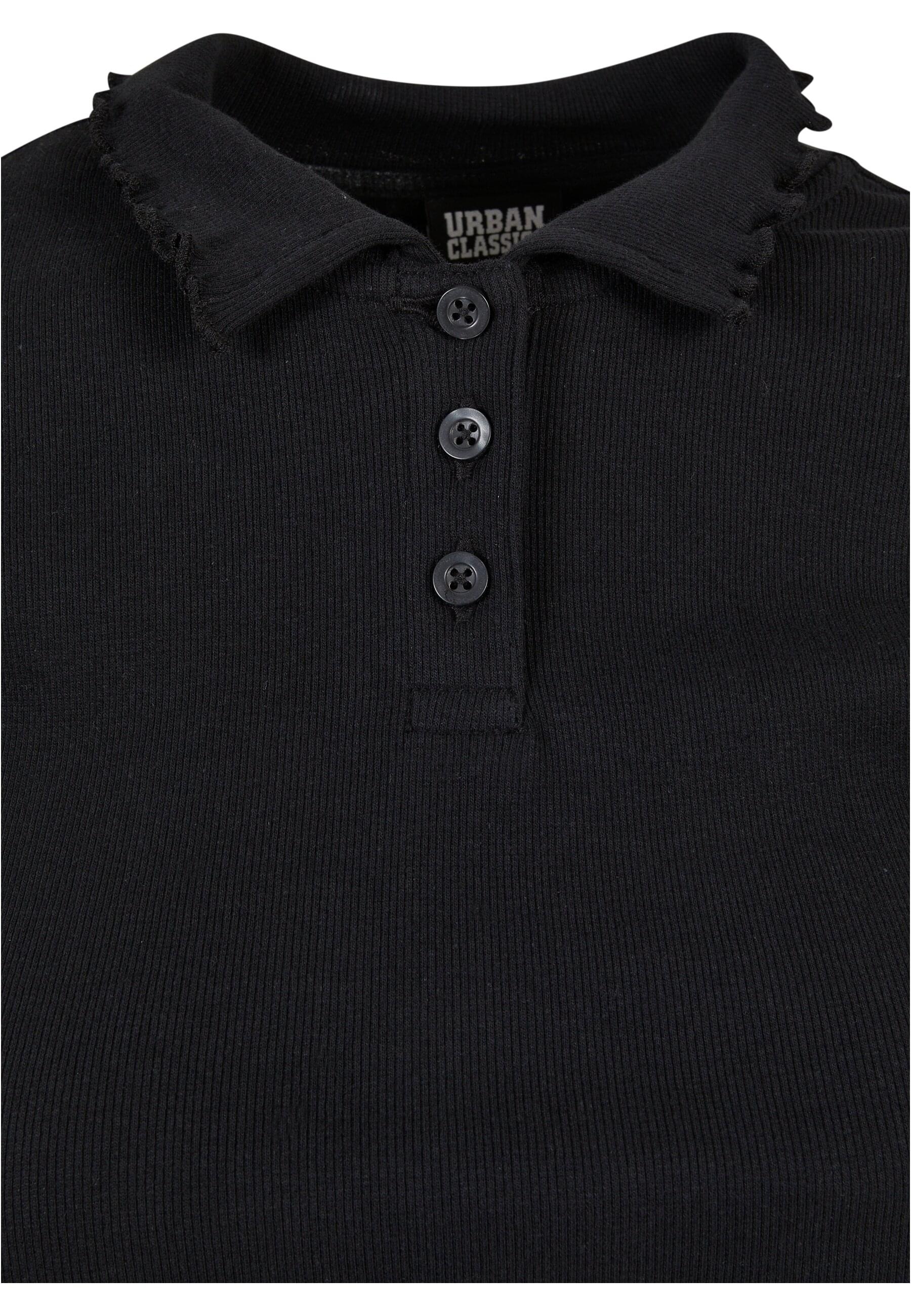 URBAN CLASSICS T-Shirt »Urban Classics Damen Ladies Rib Polo Tee«, (1 tlg.)
