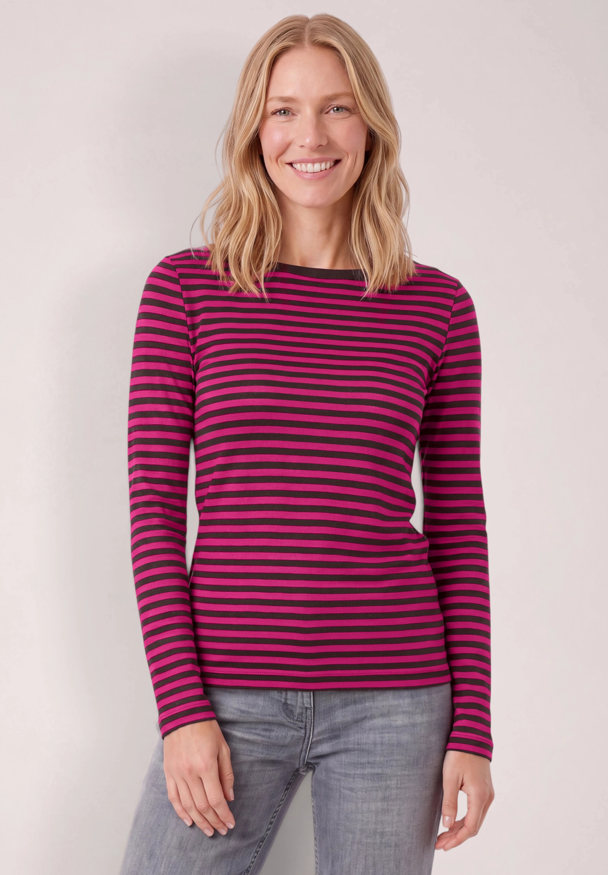 Cecil Langarmshirt im Streifendesign