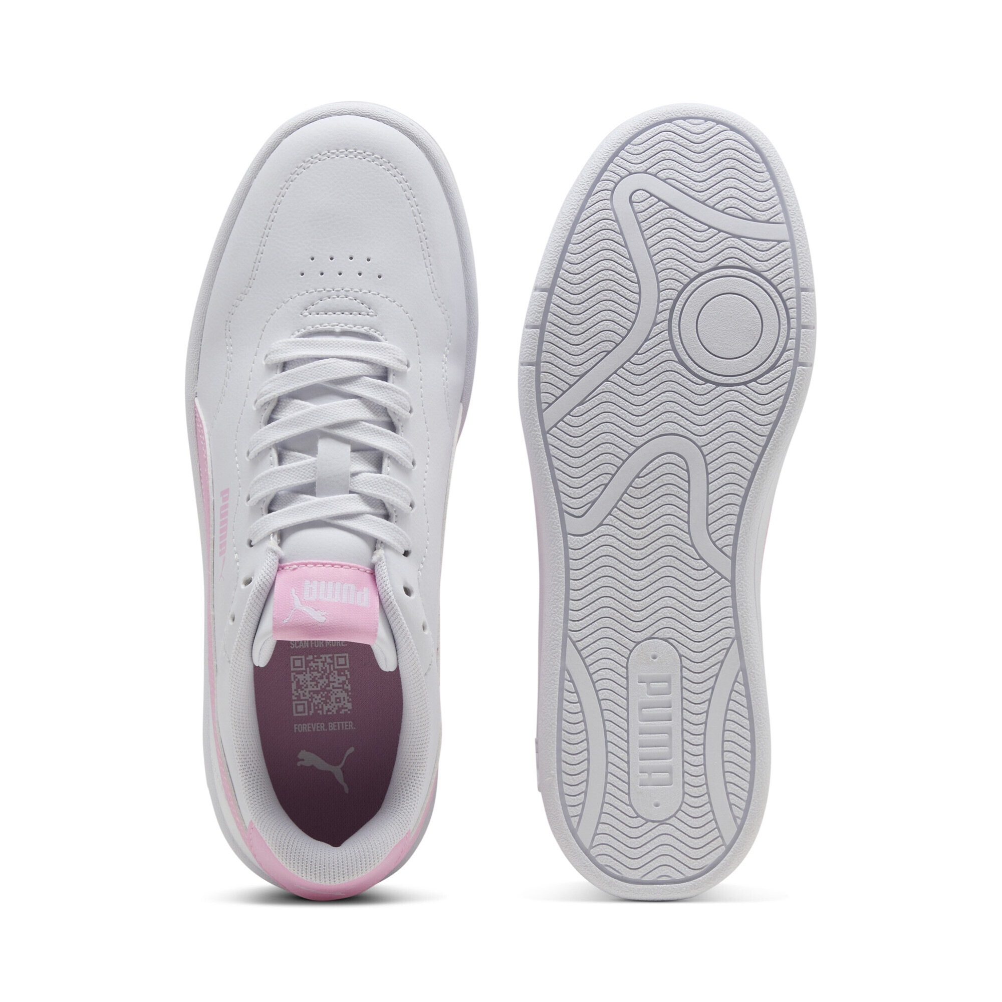 Puma Court Lally Sneaker White Cool Light Gray 35.5 7