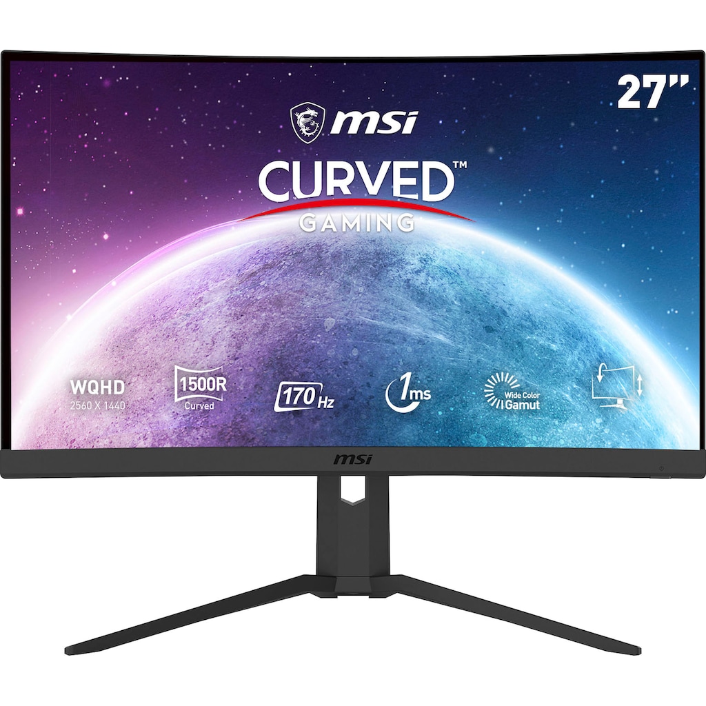 MSI Curved-Gaming-LED-Monitor »Optix G27CQ4P E2«, 69 cm/27 Zoll, 2560 x 1440 px, WQHD, 1 ms Reaktionszeit, 170 Hz