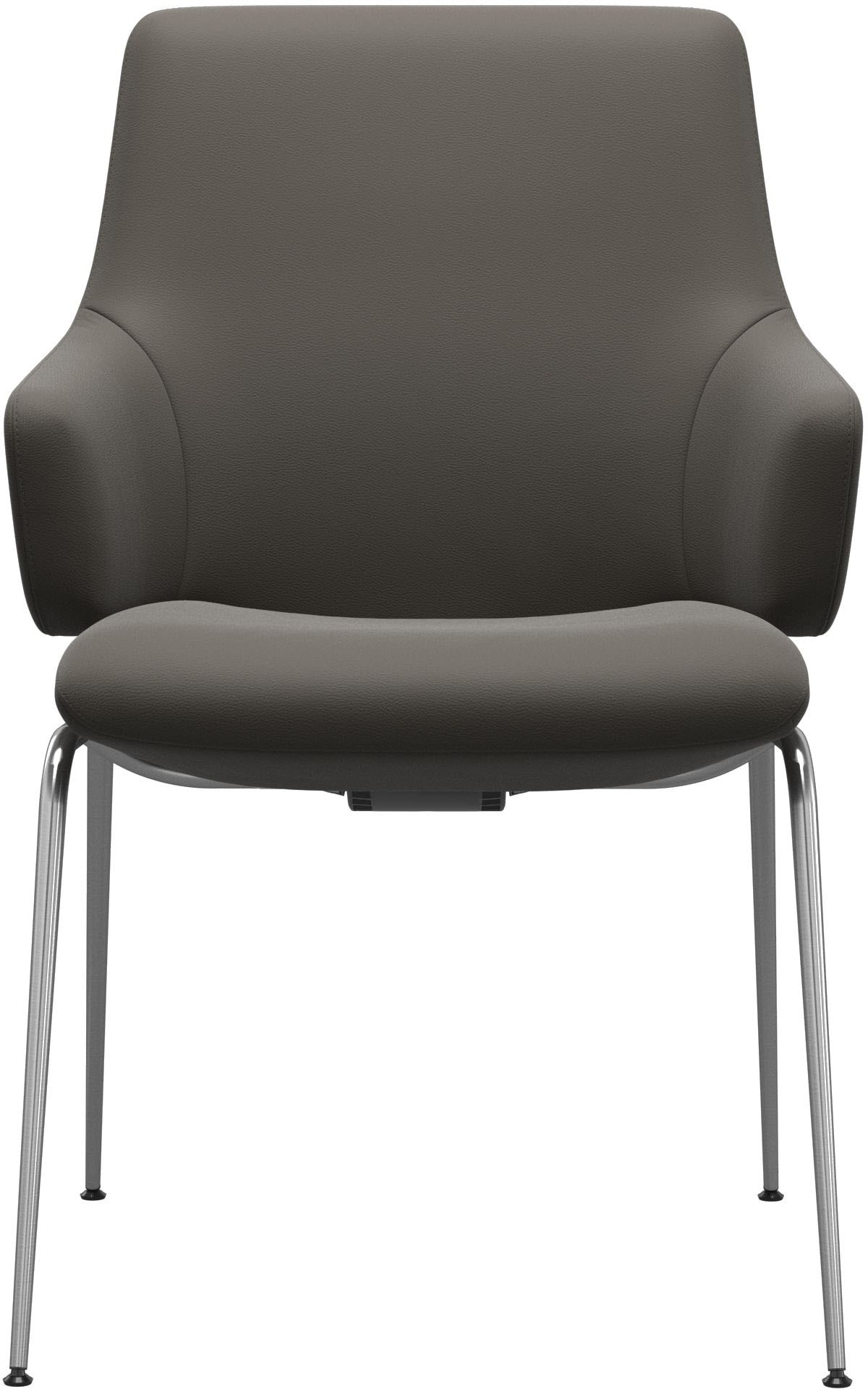 Stressless® Polsterstuhl »Laurel«, Leder PALOMA, Low Back mit Armlehne, Größe L, mit Beinen aus Stahl in Chrom glänzend