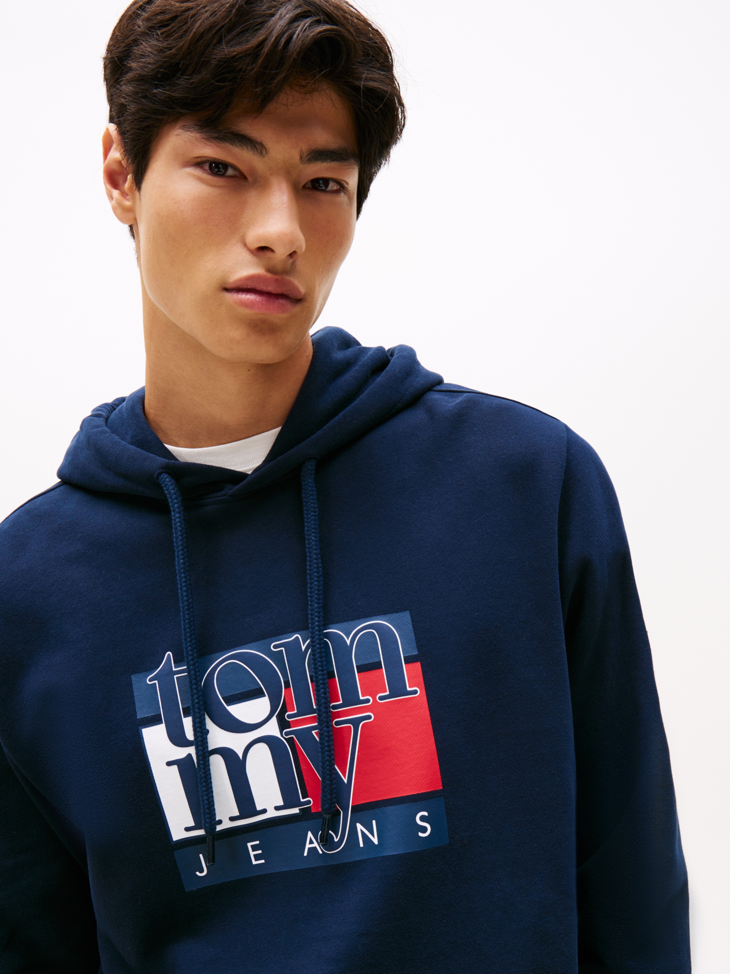 Tommy Jeans Hoodie "TJM RWB FLAG", Regular Fit, Sweatshirt, mehrfarbiger Pr günstig online kaufen