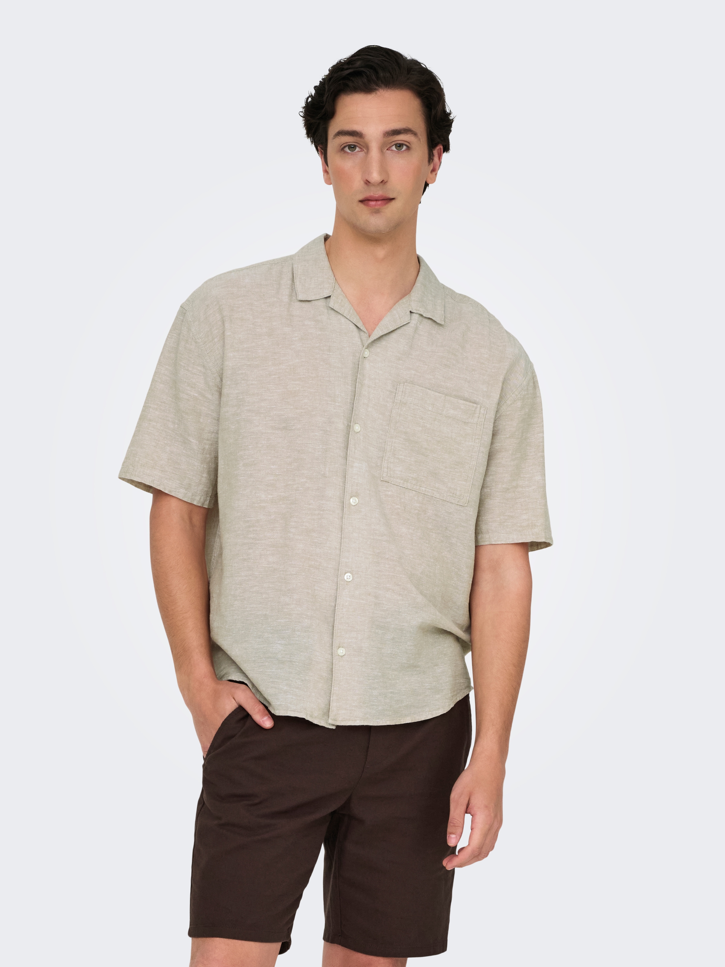 ONLY & SONS Kurzarmhemd "ONSCAIDEN LIFE RELAX SS RESORT 1PKT SHIR" günstig online kaufen