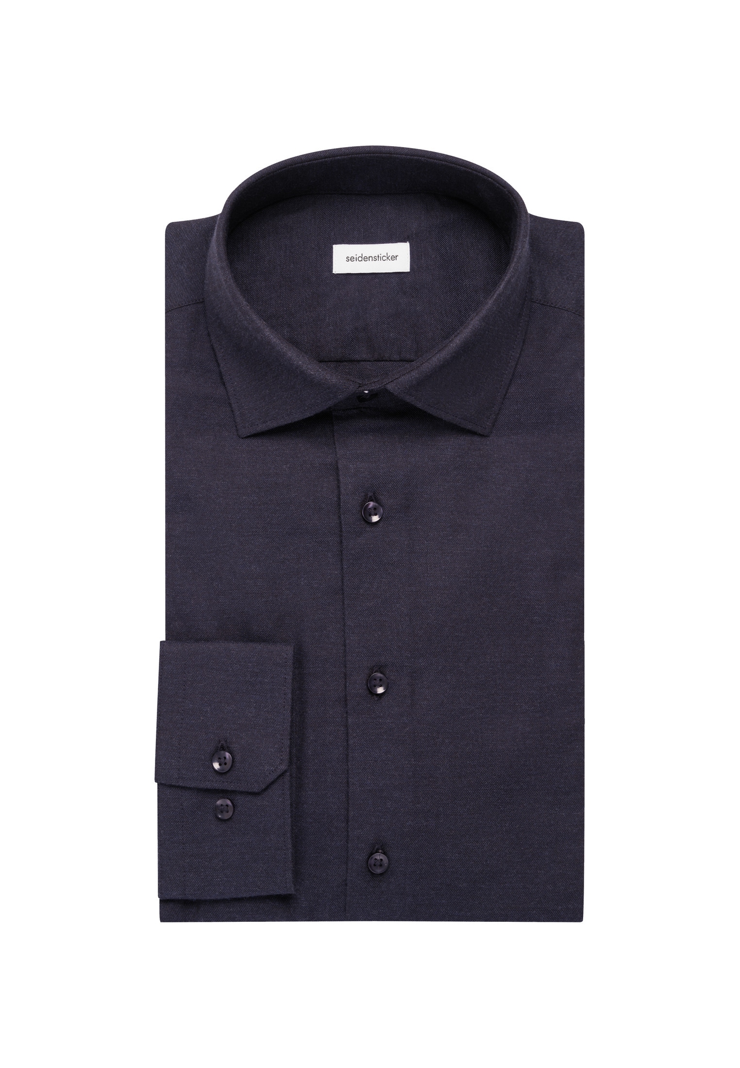 seidensticker Flanellhemd »Schwarze Rose«, Regular 1/1 Kentkragen Flanell