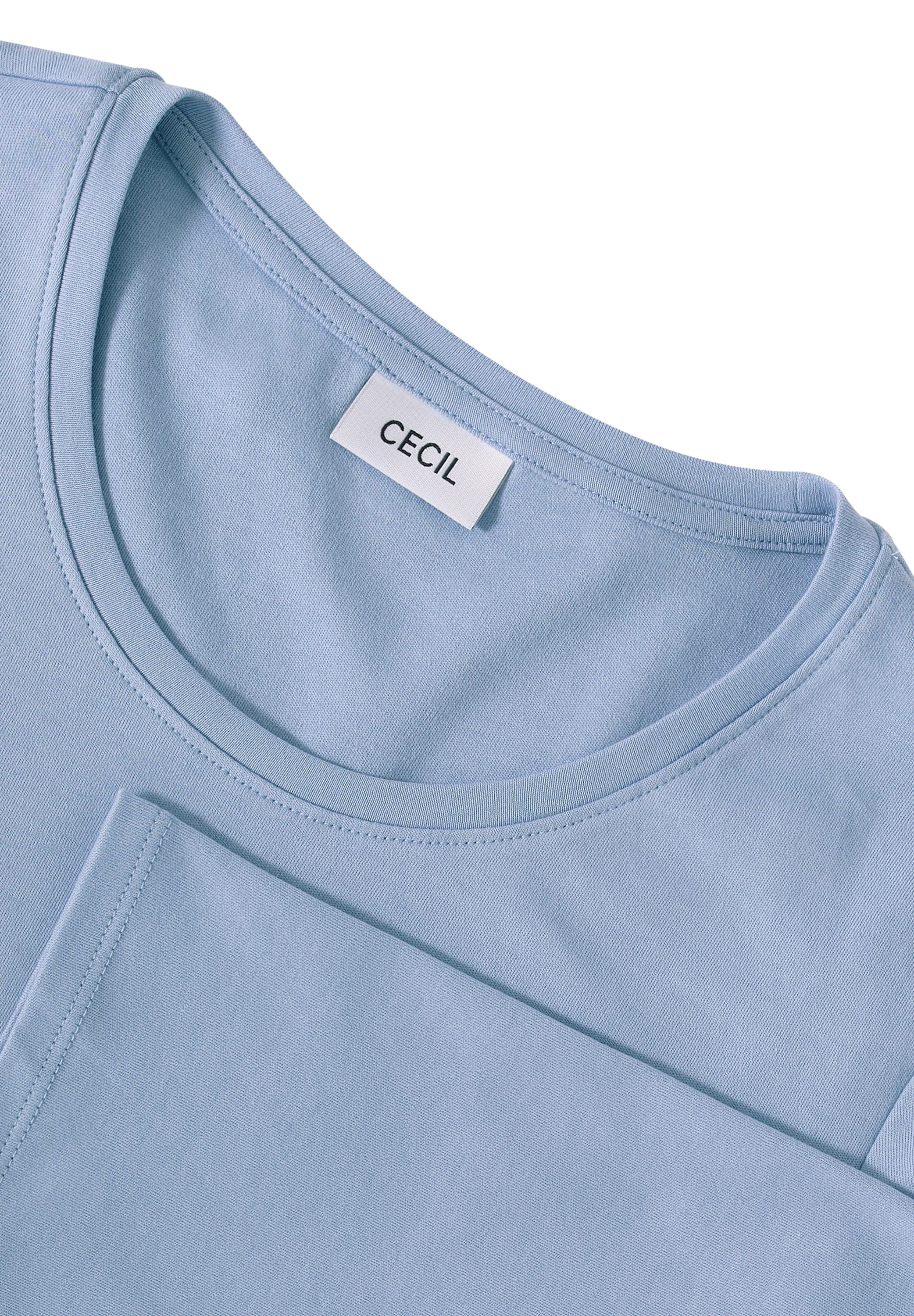 Cecil Rundhalsshirt, aus reiner Baumwolle