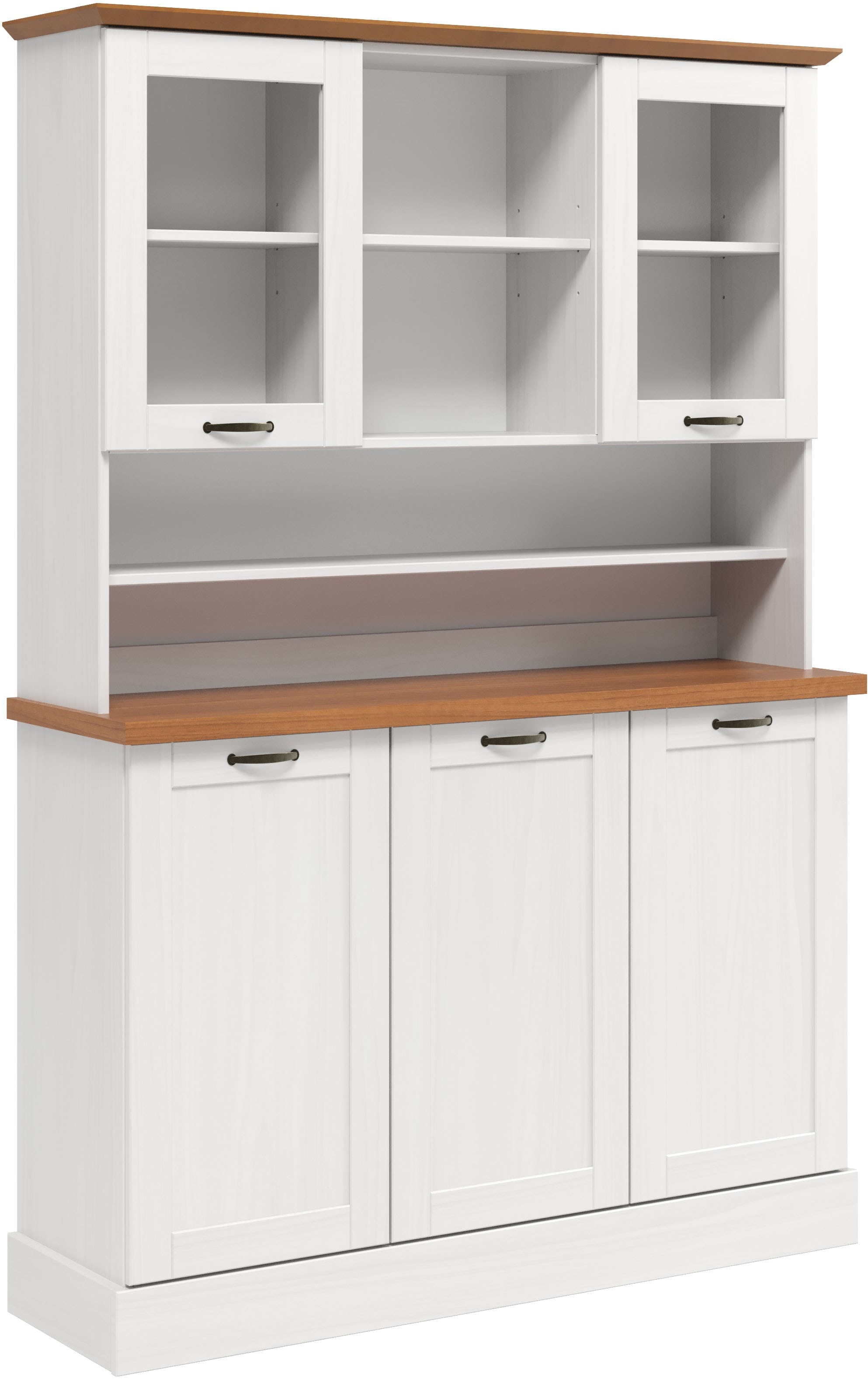 Home affaire Küchenbuffet "Teramo" Breite/Höhe 126/181 cm, mit Metallgriffen