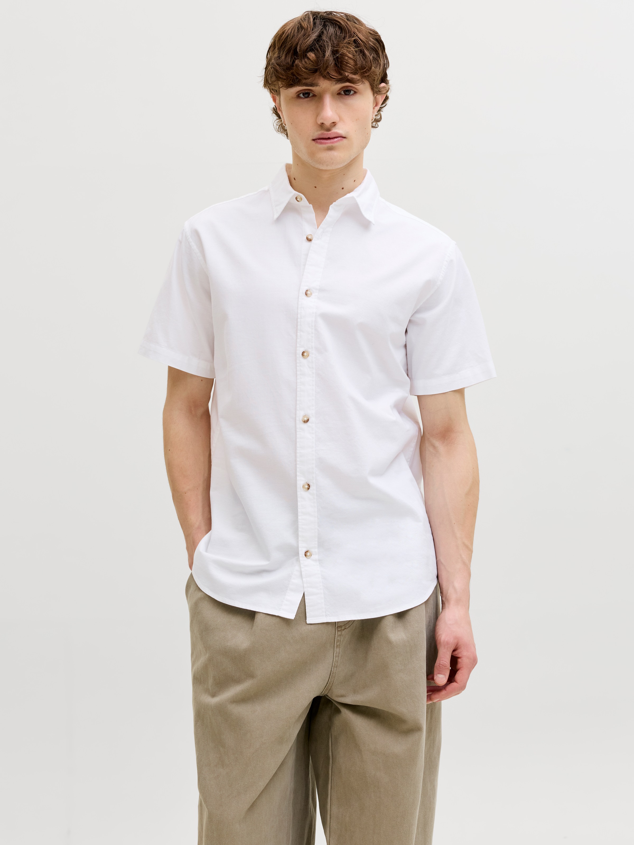 Jack & Jones Kurzarmhemd "JJCHAD OXFORD STRIPE SHIRT SS" günstig online kaufen