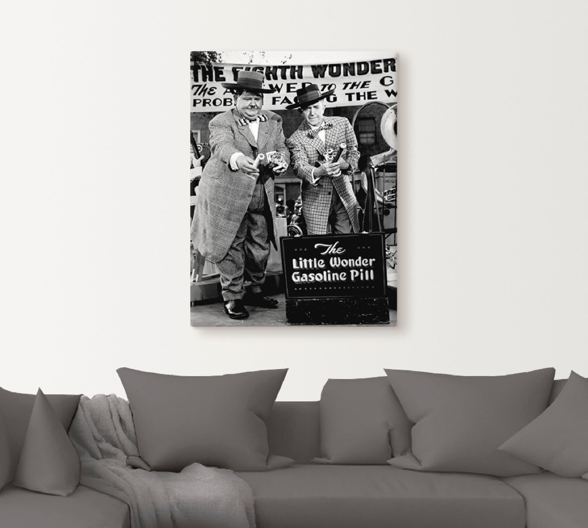 Artland Wandbild »Dick und Doof und die Wunderpille, 1943«, Stars, (1 St.), als Leinwandbild, Poster, Wandaufkleber in verschied. Größen