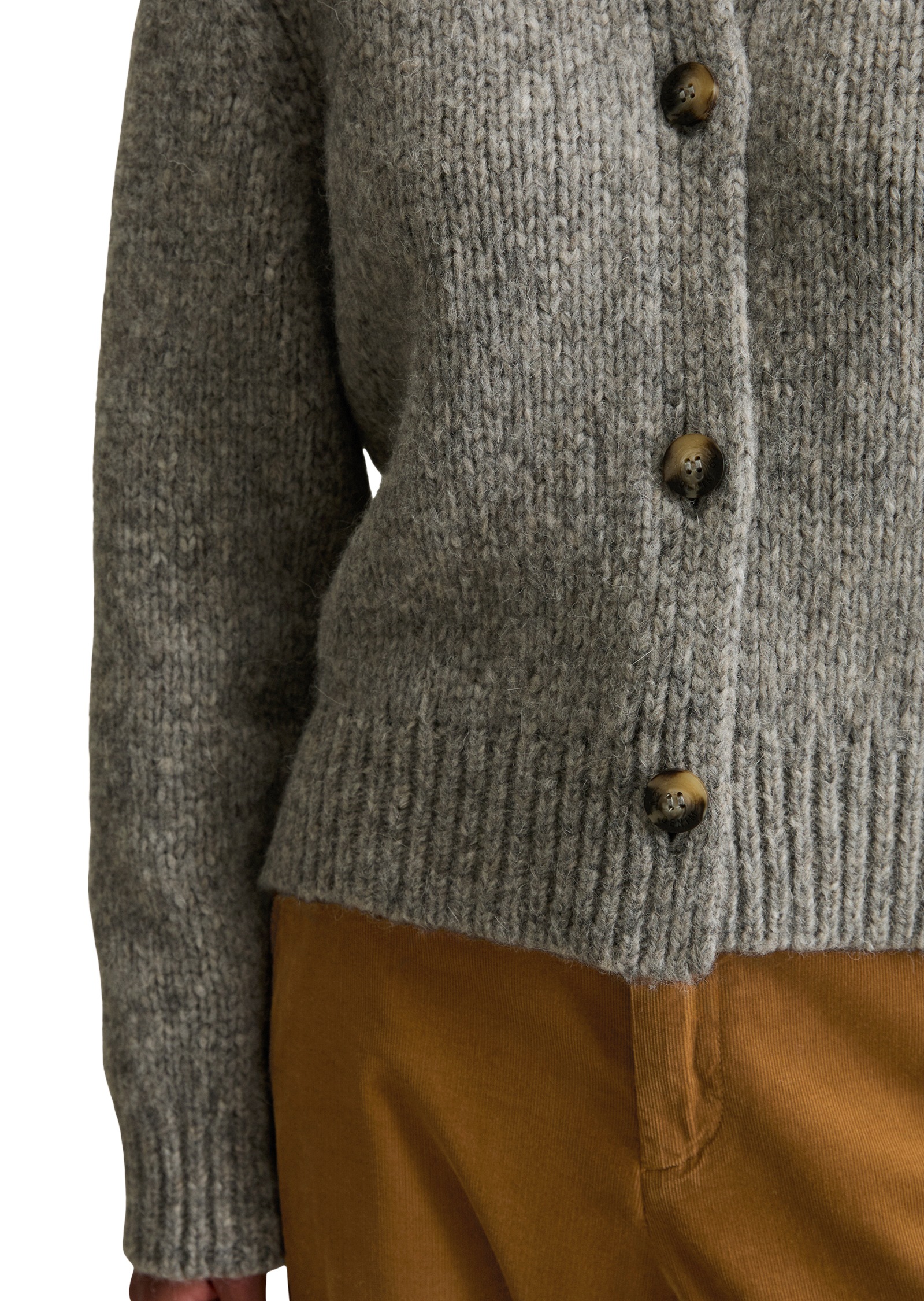 Thumbnail - Marc OPolo DENIM Cardigan regular fit aus weichem Schurwolle-Mix, meliert