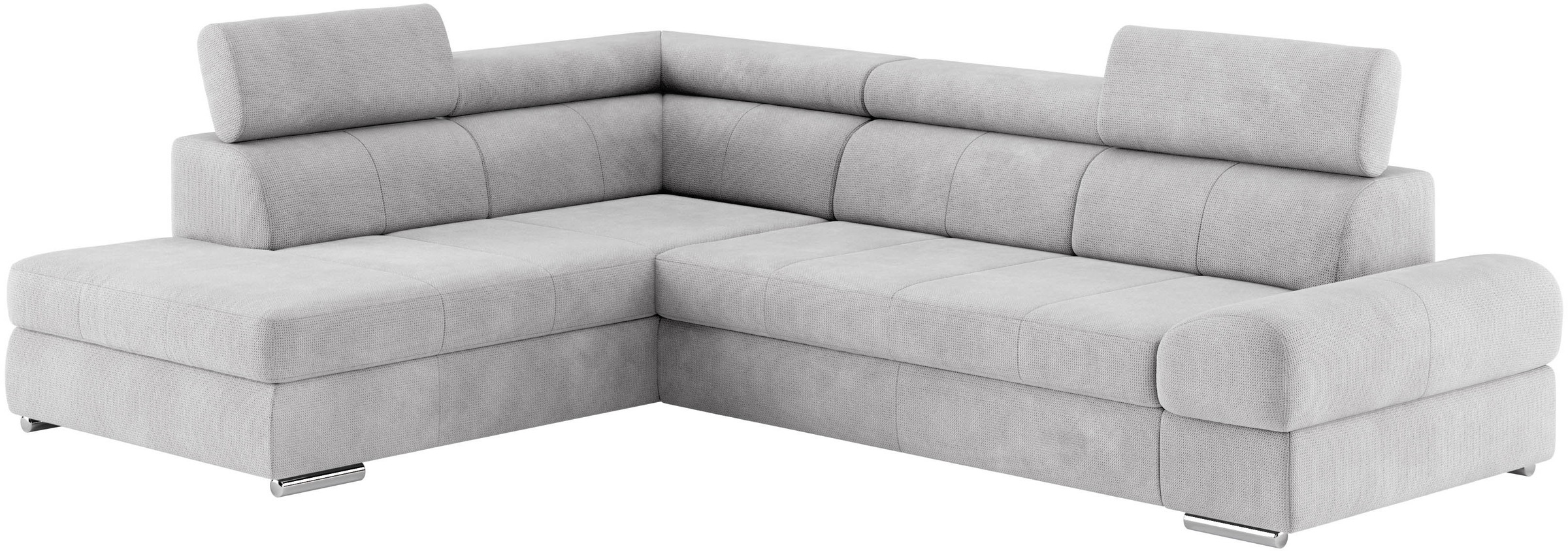 sit&more Ecksofa »Broadway L-Form«, mit verstellbaren Kopfteilen, wahlweise mit Bettfunktion