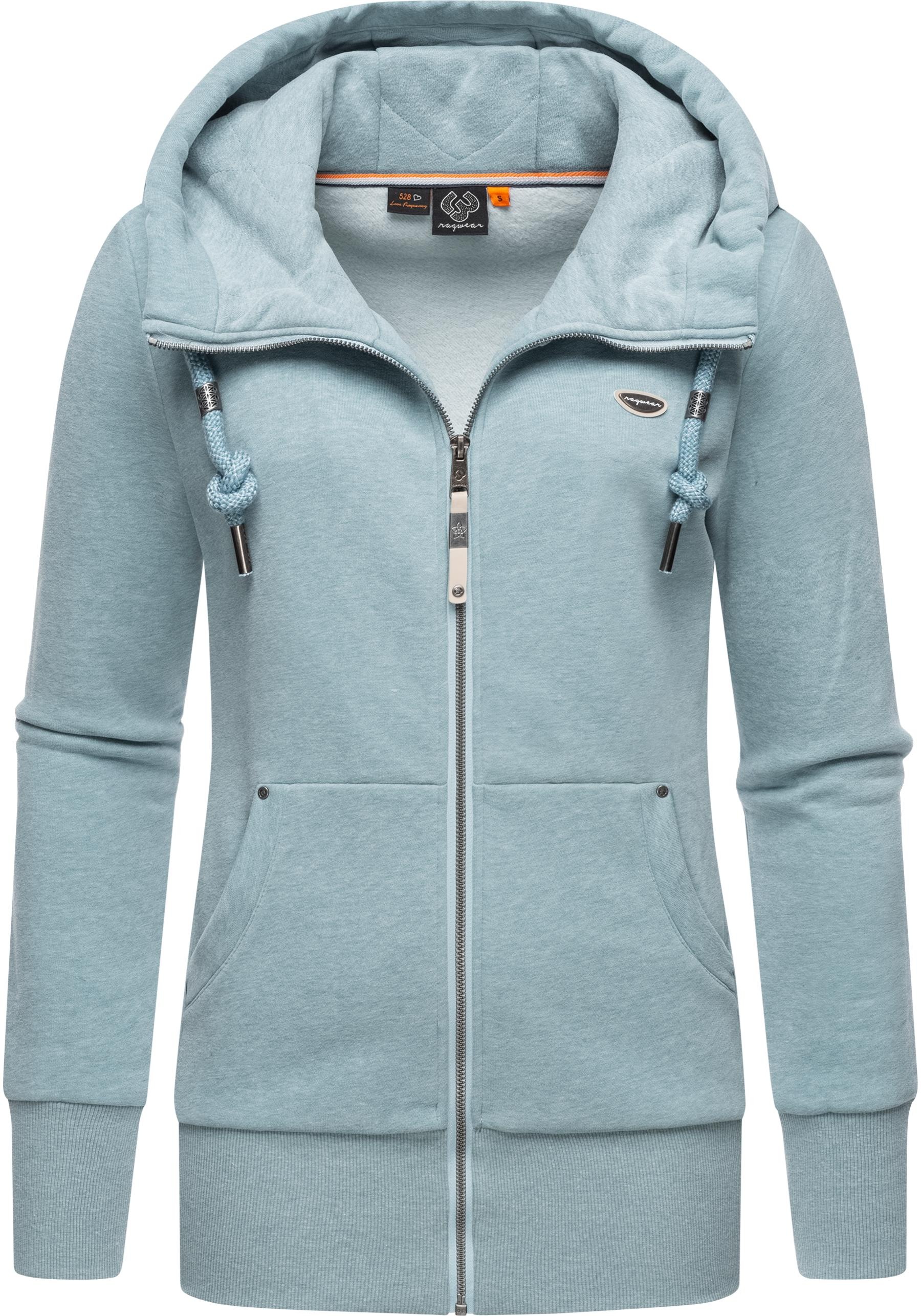 Ragwear Sweatjacke "Neska Zip", sportlicher Damen Hoodie mit Kapuze