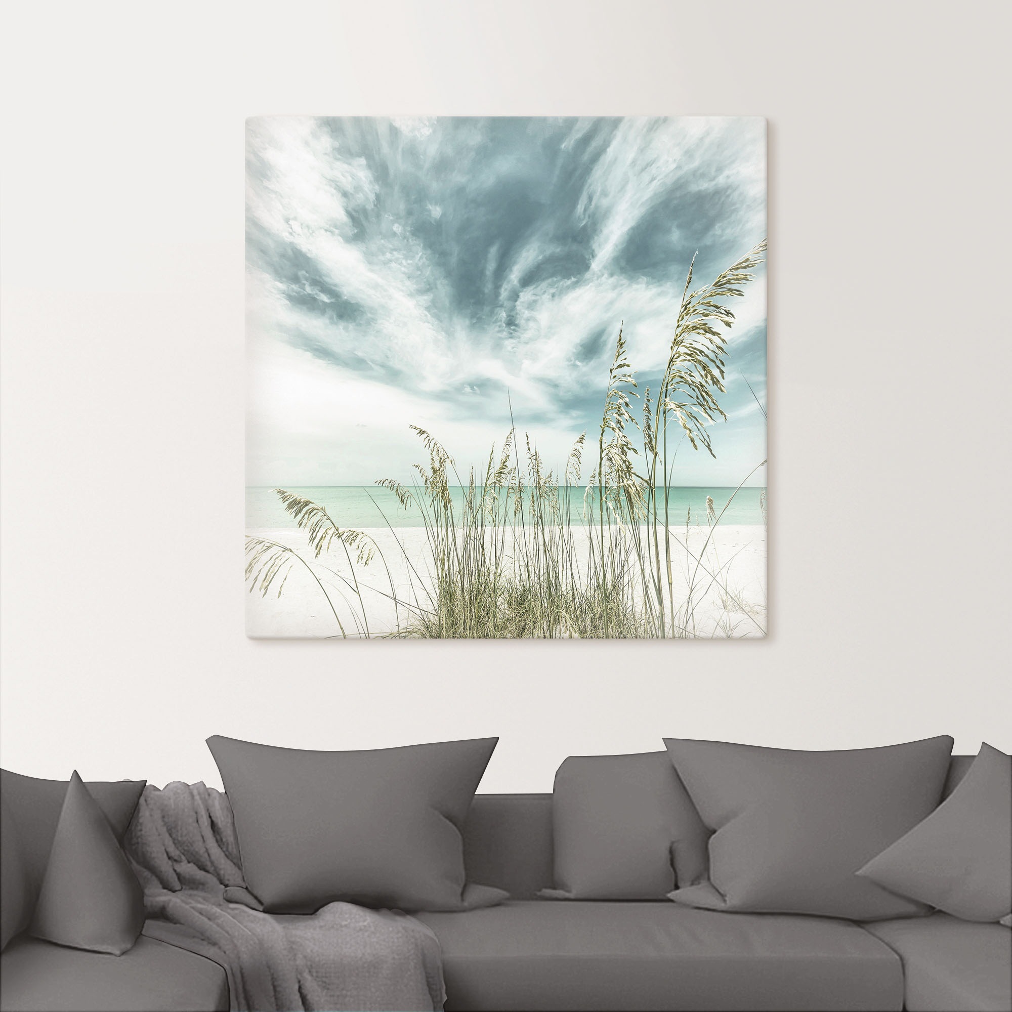 Artland Wandbild »Allein am Strand«, Strandbilder, (1 St.), als Leinwandbild, Poster in verschied. Größen