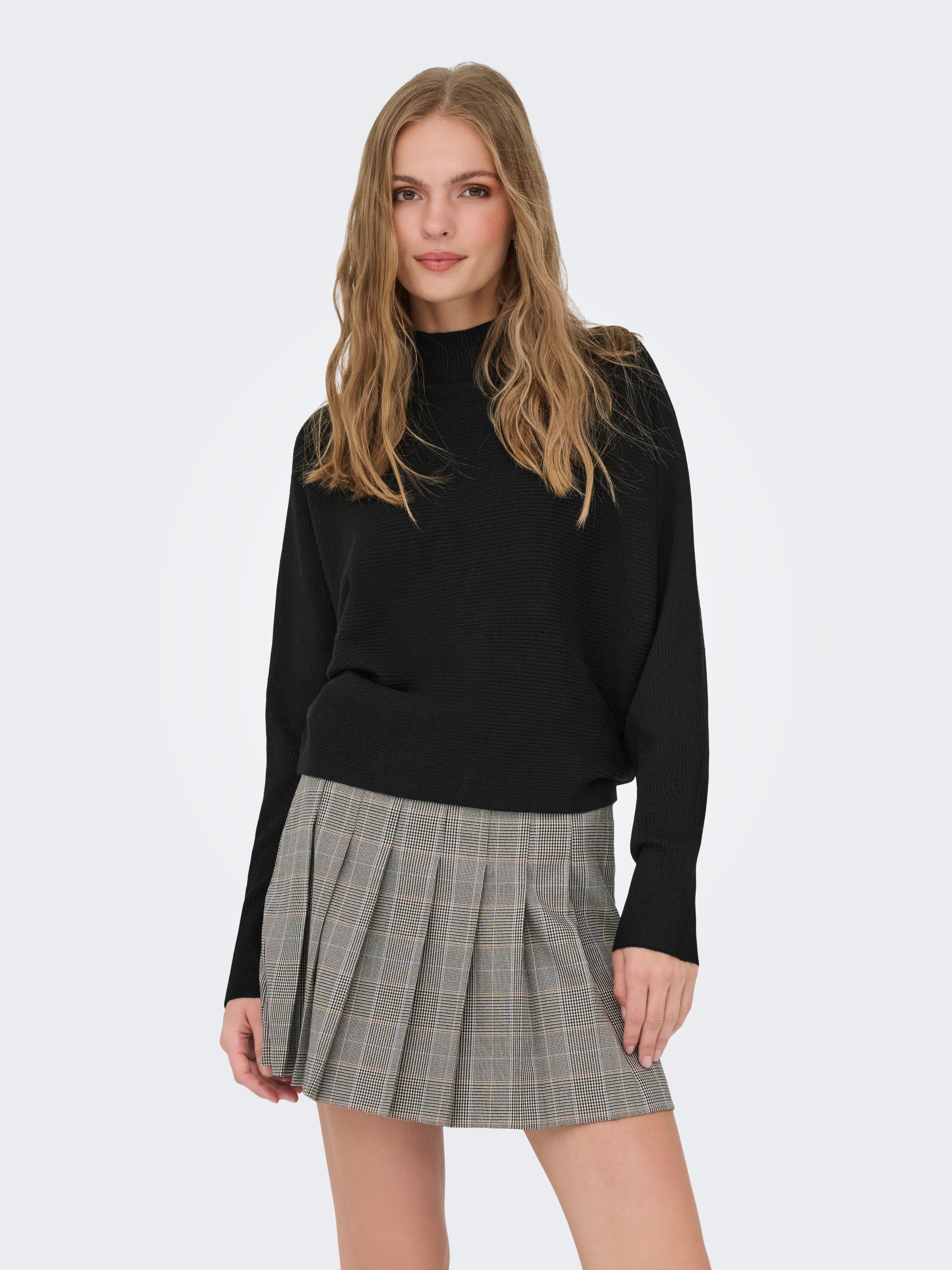 JDY Strickpullover "JDYPRIME LIFE L/S HN BAT. PULL. KNT NOOS" Materialmix günstig online kaufen