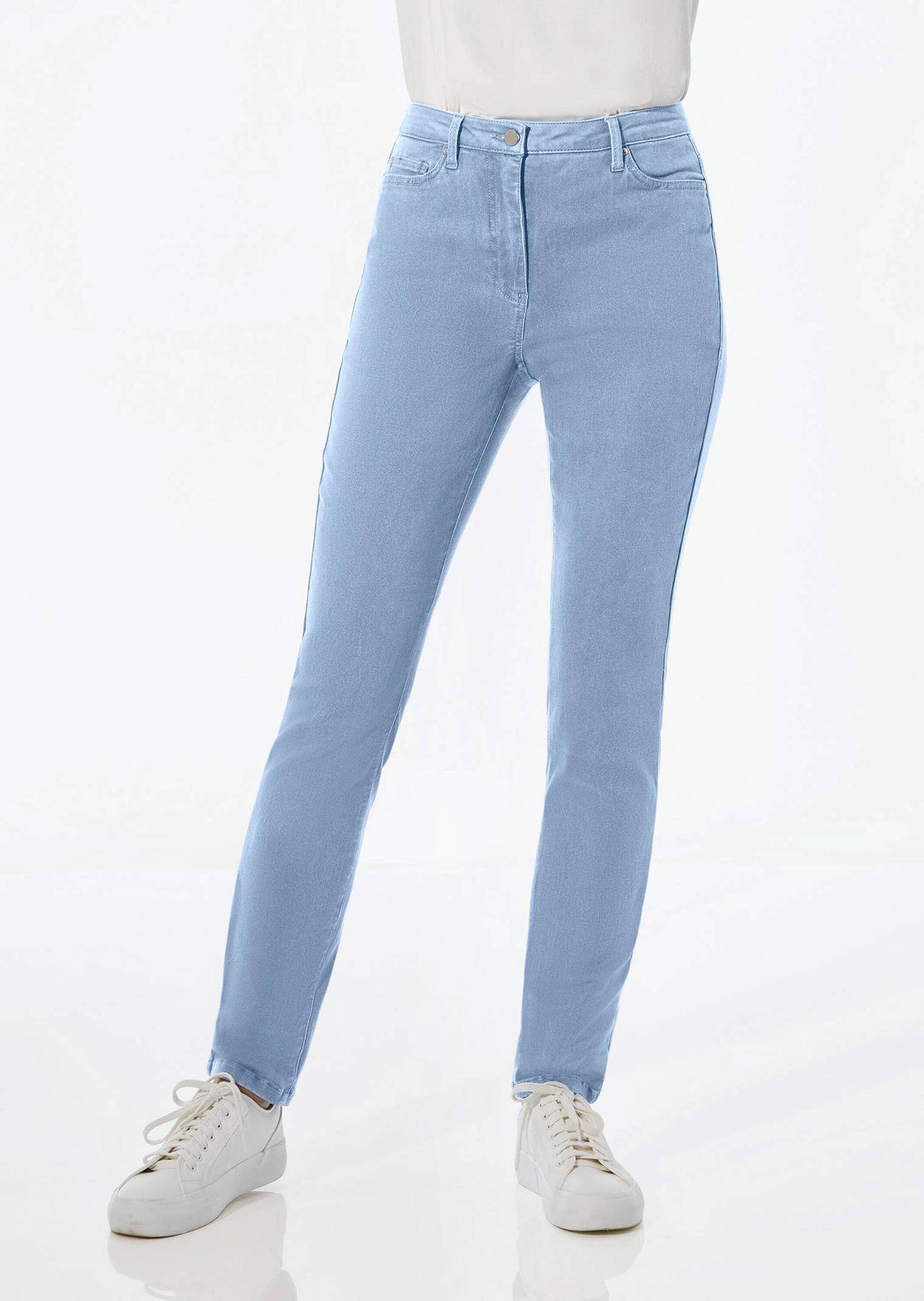 Thumbnail - GOLDNER Regular-fit-Jeans "Lange Freizeithose BELLA mit Formbund"