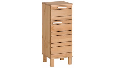 SIT Waschbeckenunterschrank »Frigo«, Mangoholz im Antik-Look mit  Kühlschrankgriffen, Breite 88 cm kaufen | BAUR