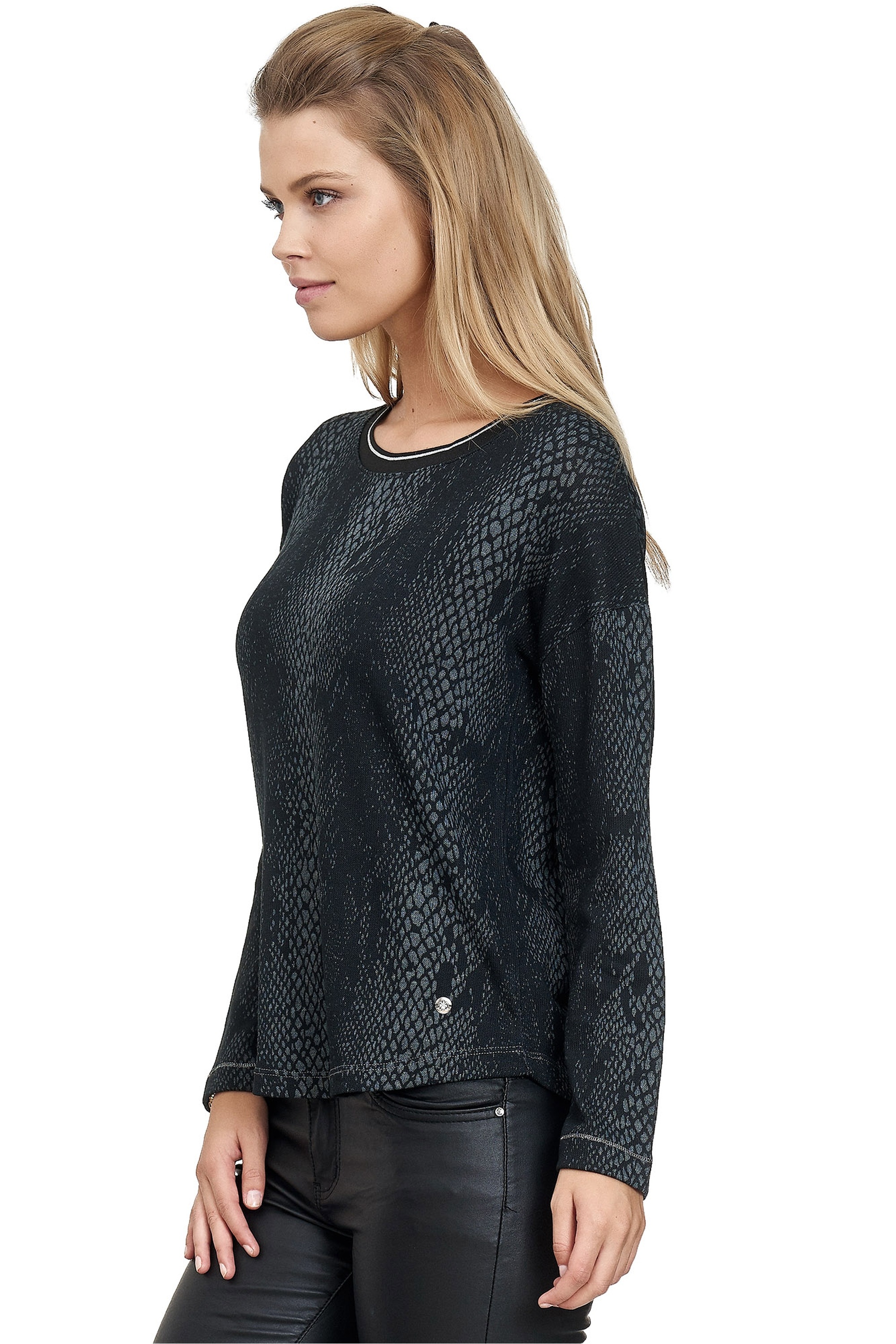 Decay Langarmshirt, mit tollem Schlangen-Muster