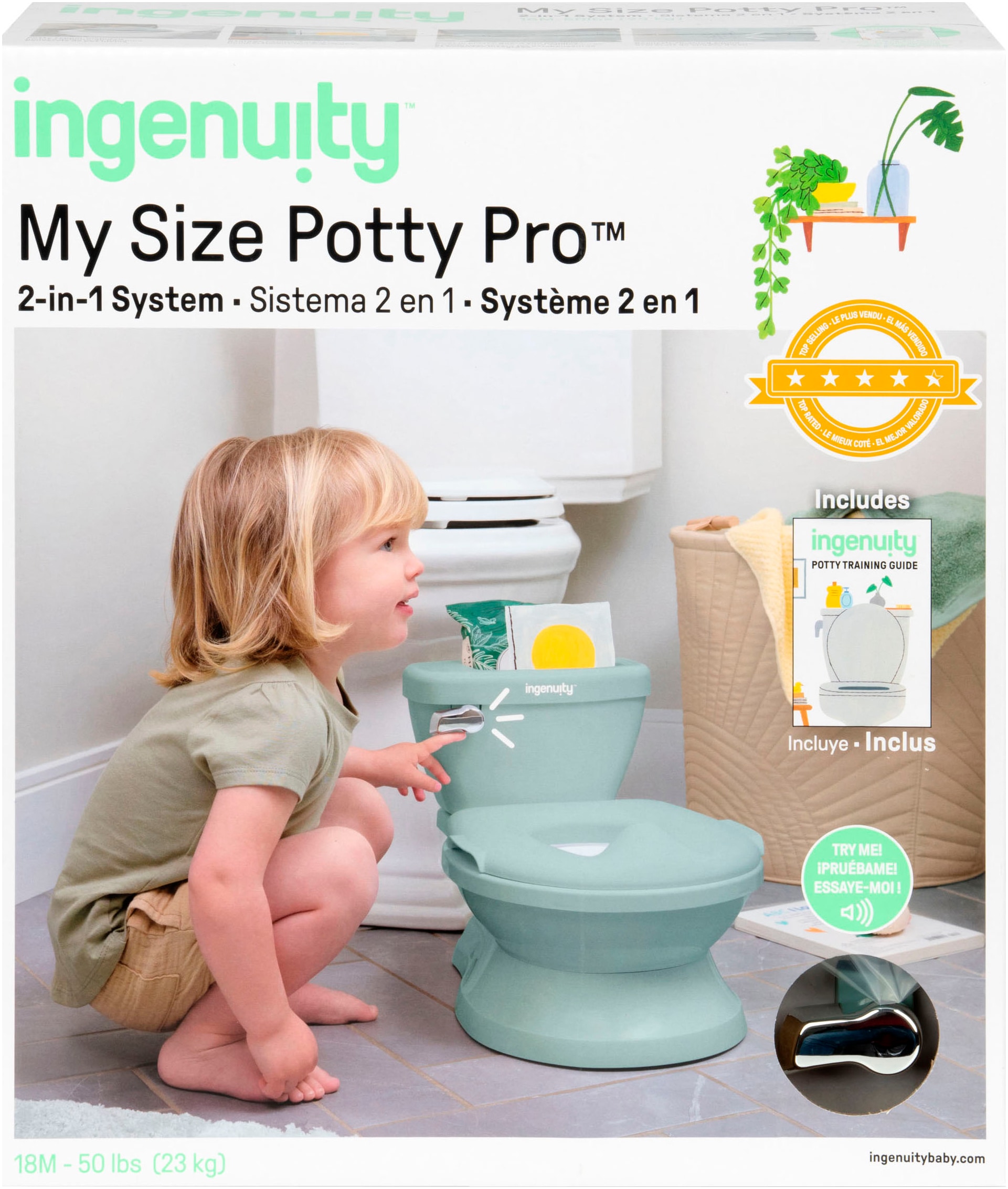 ingenuity Toilettentrainer »My Size Potty Pro™ - Weiß«