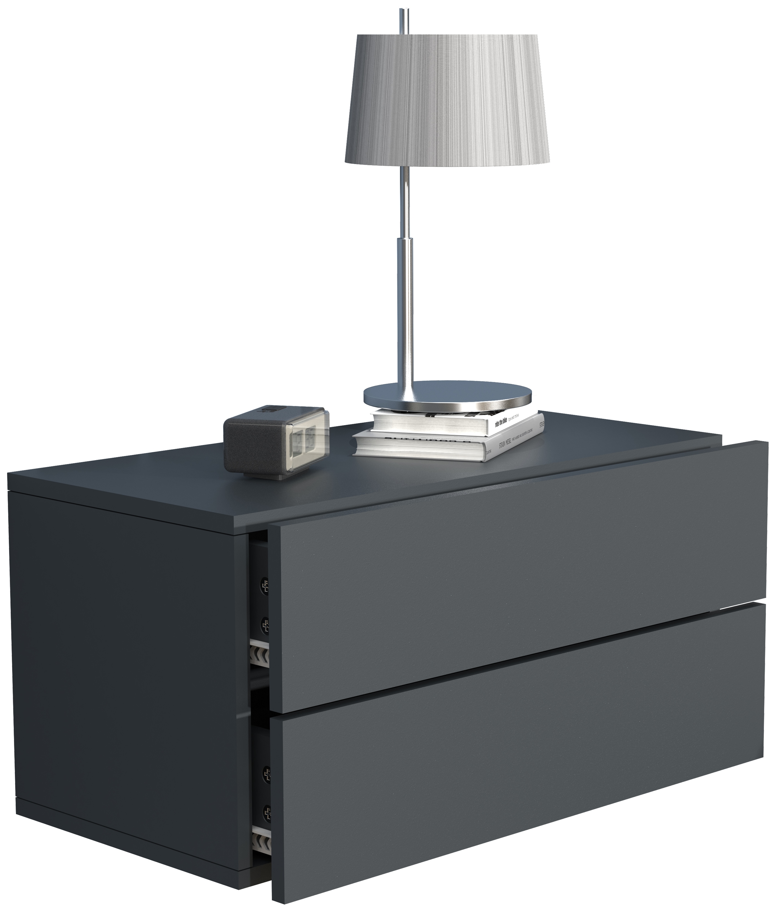 VCM Nachttisch "Holz Wandschublade Wand Hänge Nachttisch Usal L60" 1 Stk. tlg.