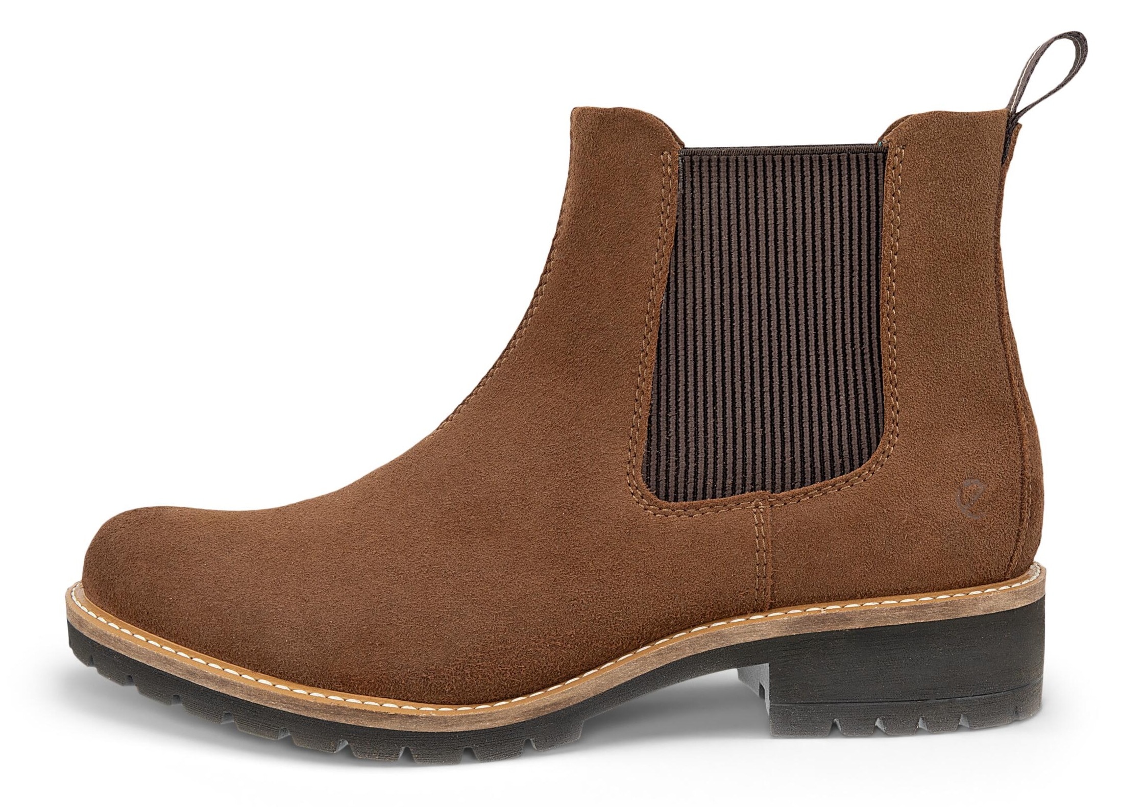 Ecco Chelseaboots »ELAINA«, Schlupfboots, Herbstboots, Stiefelette mit Stretcheinsätze