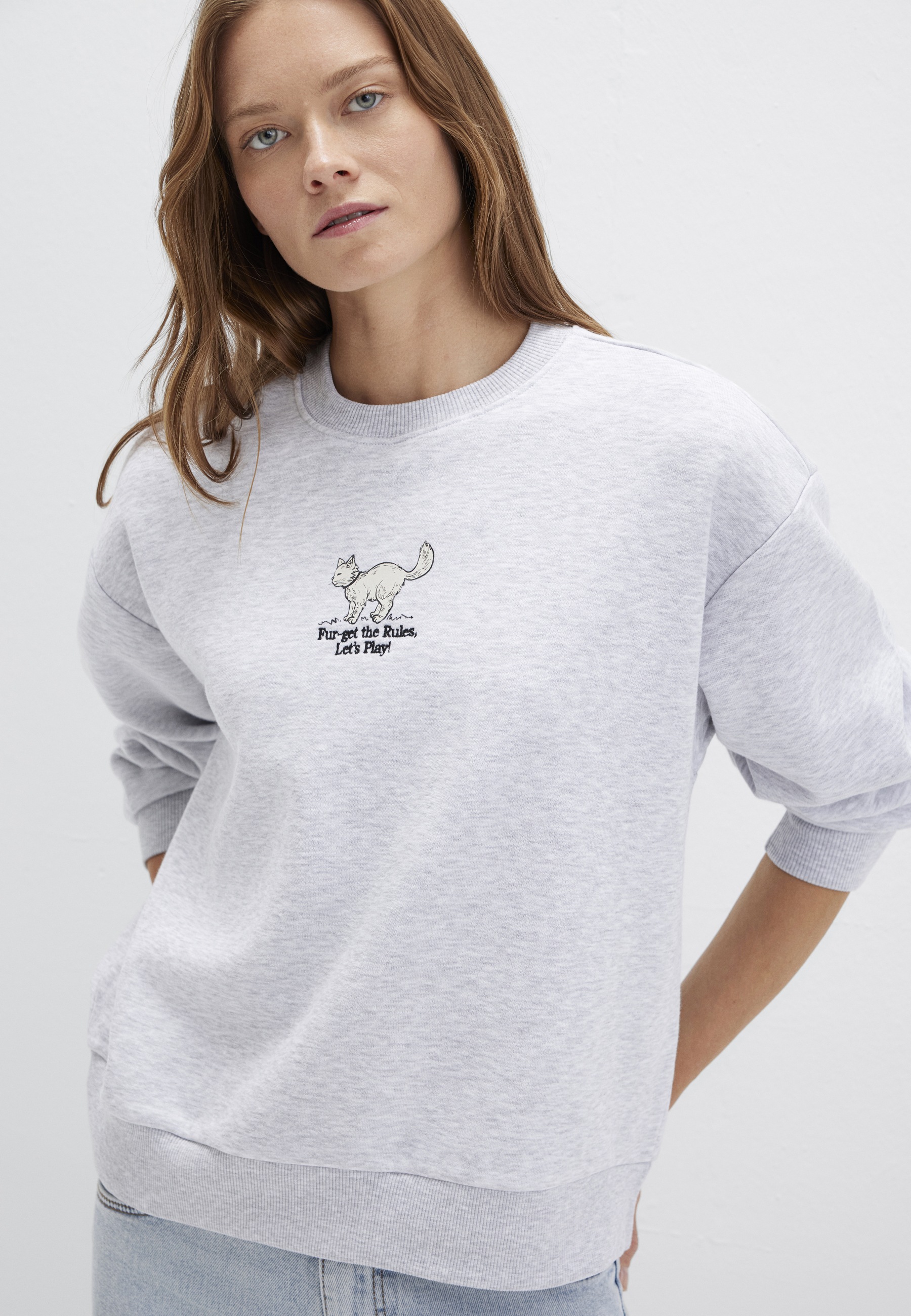 Thumbnail - Mavi Rundhalspullover "CAT PRINTED SWEATSHIRT" Sweatshirt Rundhals