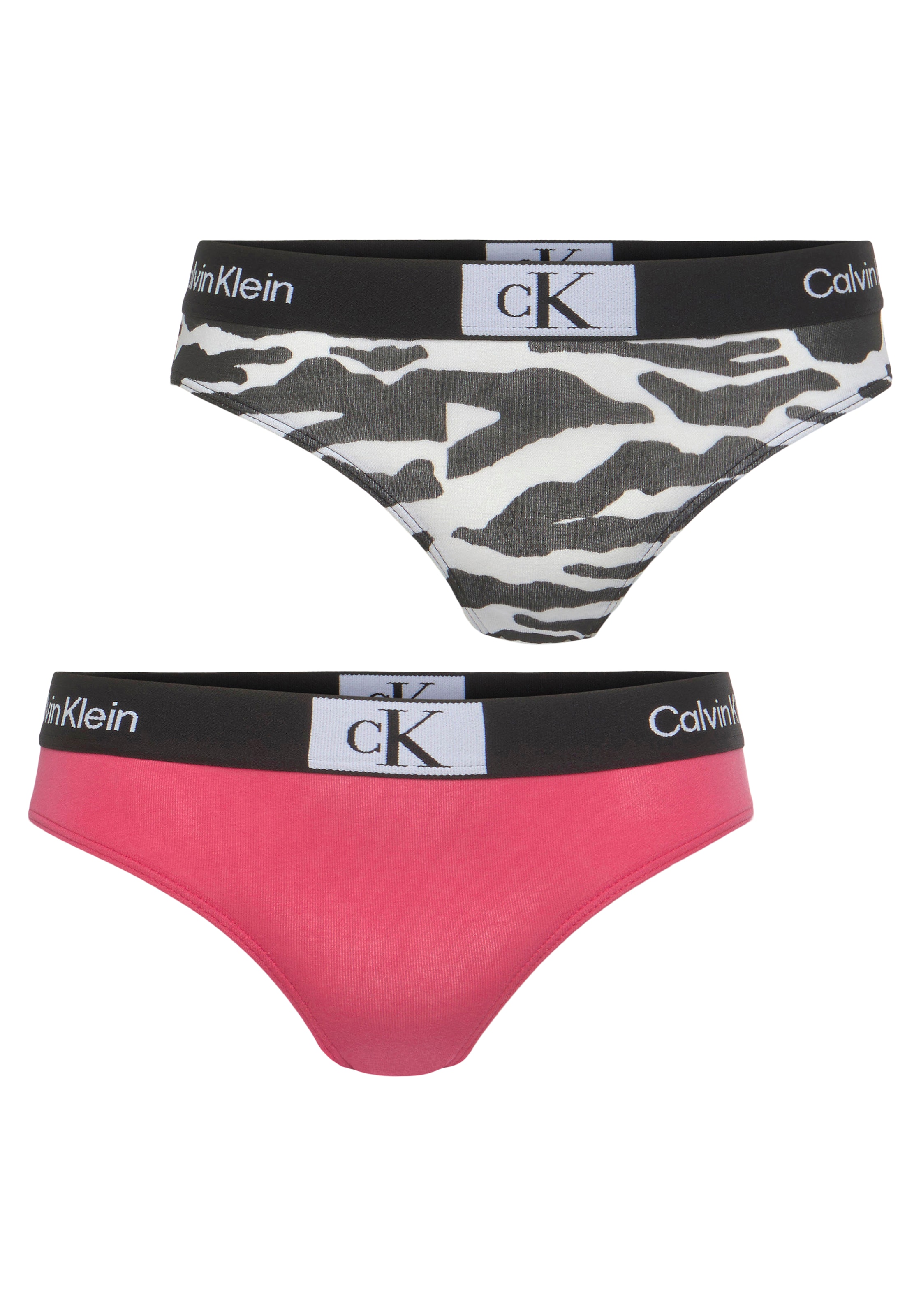 Calvin Klein kaufen (Packung, Bikinislip 2er-Pack), BIKINI«, Logo-Elastikbund mit | BAUR »2PK