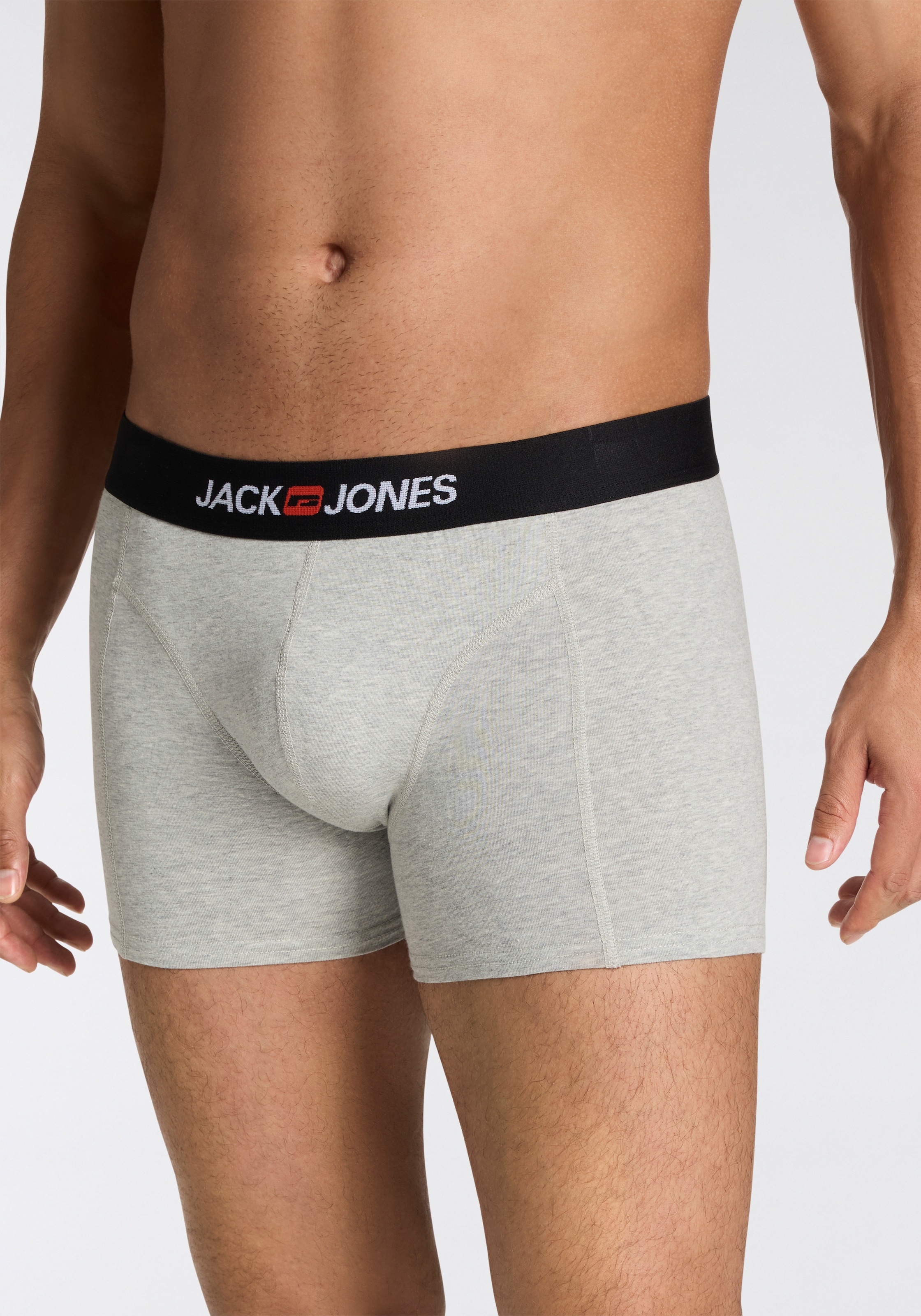 Jack & Jones Trunk »JACOLD – Boxershorts mit farbigem Bund im 6er-Pack« Packung, 6 Stk. tlg., Druck, modisch, regular fit, Jersey