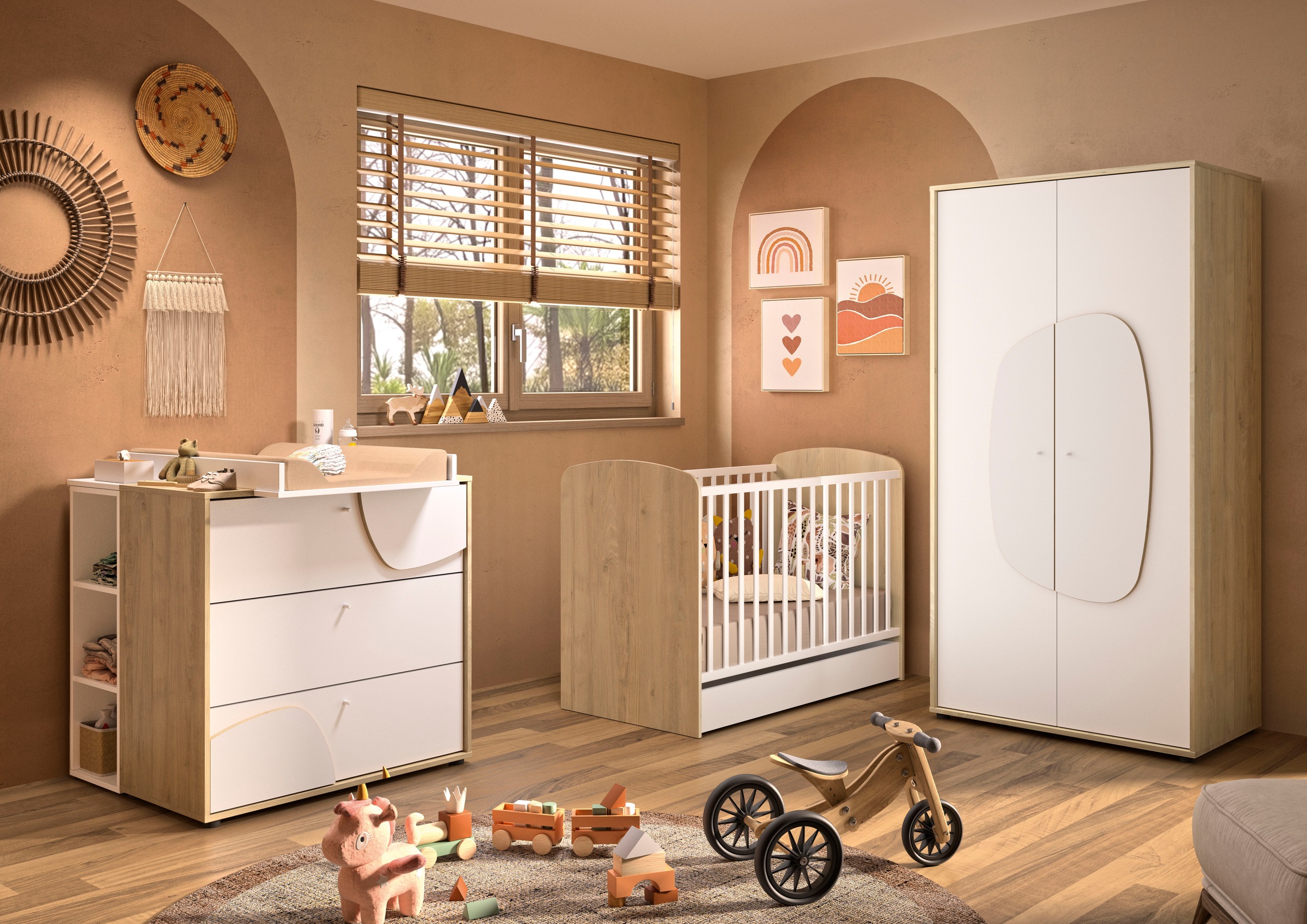 Gami Babybett "BASILE" 1 tlg. tlg. Zum "Little Bed" umbaubar günstig online kaufen