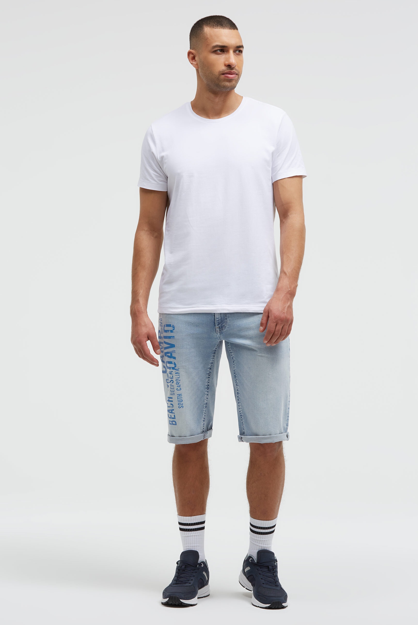 CAMP DAVID Jeansshorts mit Turn-Up Saum