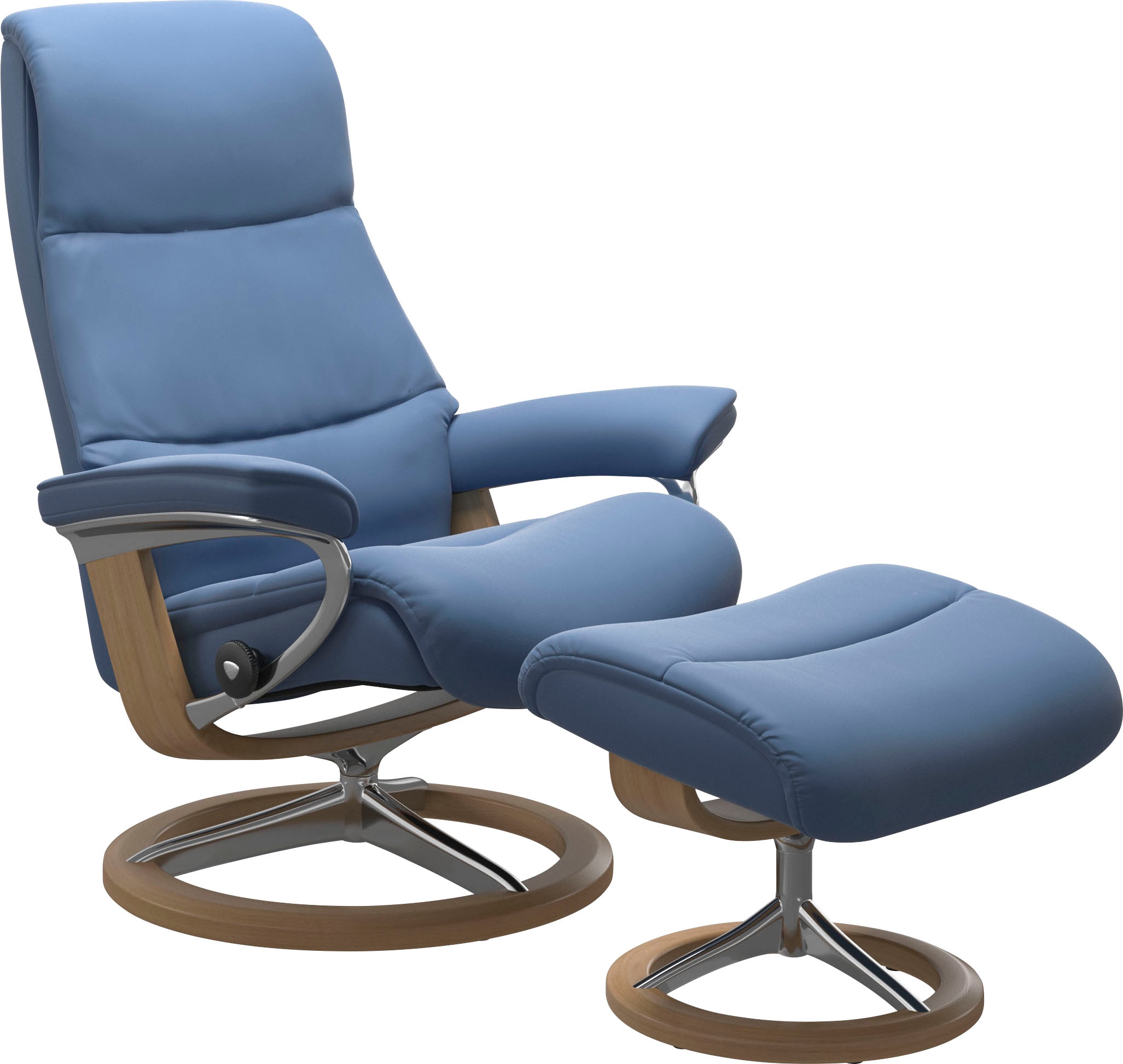 Stressless "View" Set, Relaxsessel mit Hocker, mit Signature Base, Größe M, günstig online kaufen
