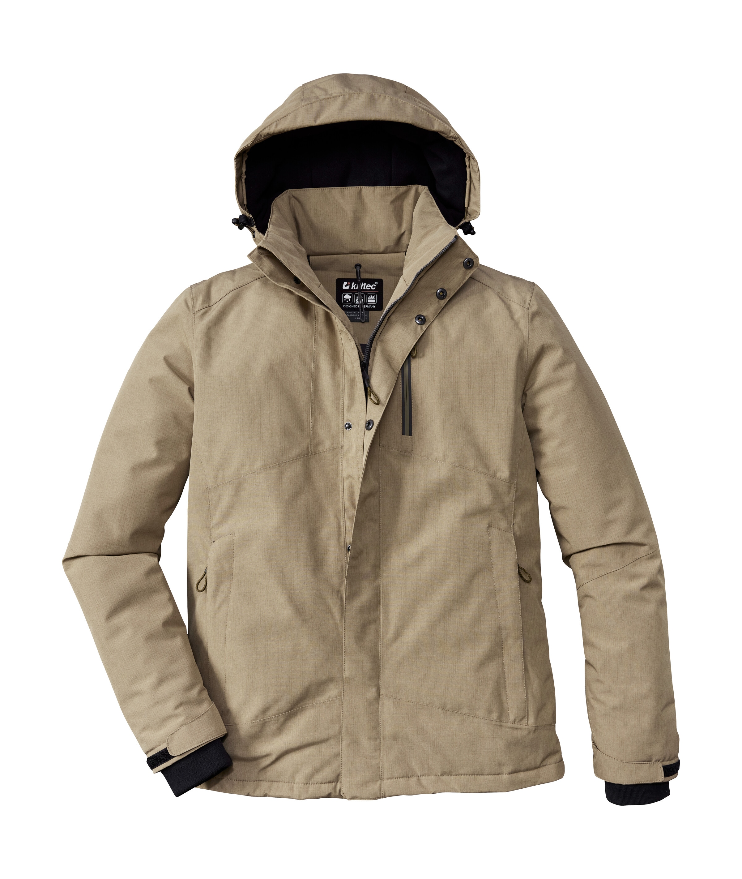 Killtec Outdoorjacke »KOW 161 MN JCKT«, Wasser- und winddichte Funktionsjacke mit abnehmbarer Kapuze