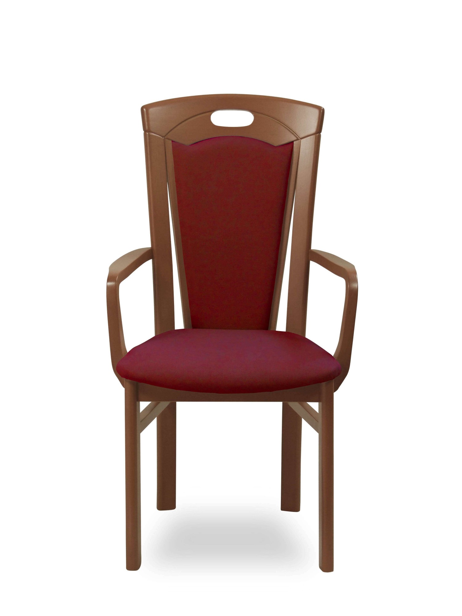 Home affaire Esszimmerstuhl »FERDI, Armlehnstuhl, Made in Italy, Massivholz«, 1 St., Feinstruktur, Bezug Feinstruktur (wasser-und fleckabweisend) oder Struktur