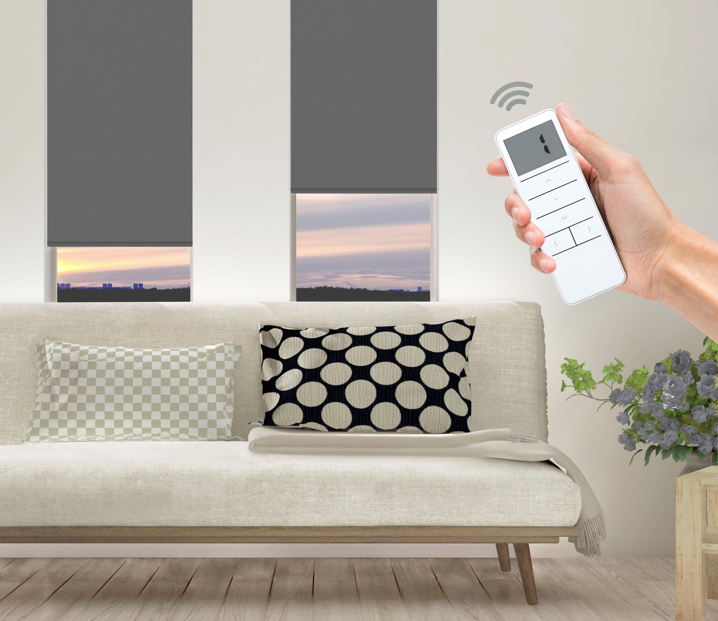 Elektrisches Rollo »Vau - SMART HOME«, abdunkelnd, energiesparend, ohne Bohren, mit...