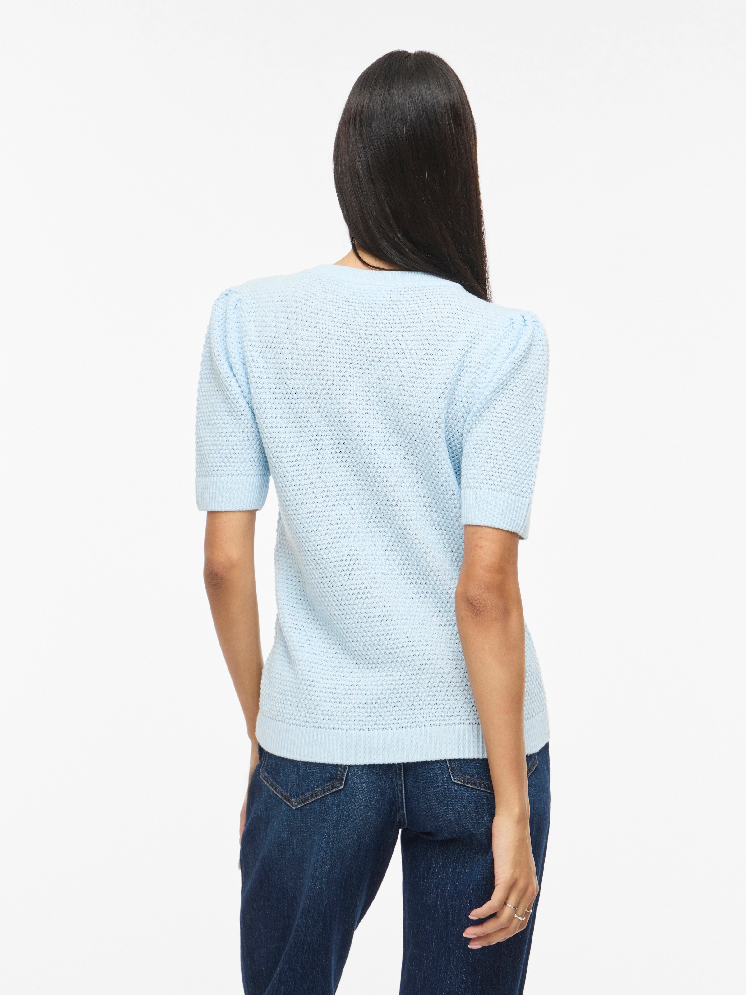 Vila Kurzarmpullover »VIDALO O-NECK S/S KNIT TOP - NOOS«
