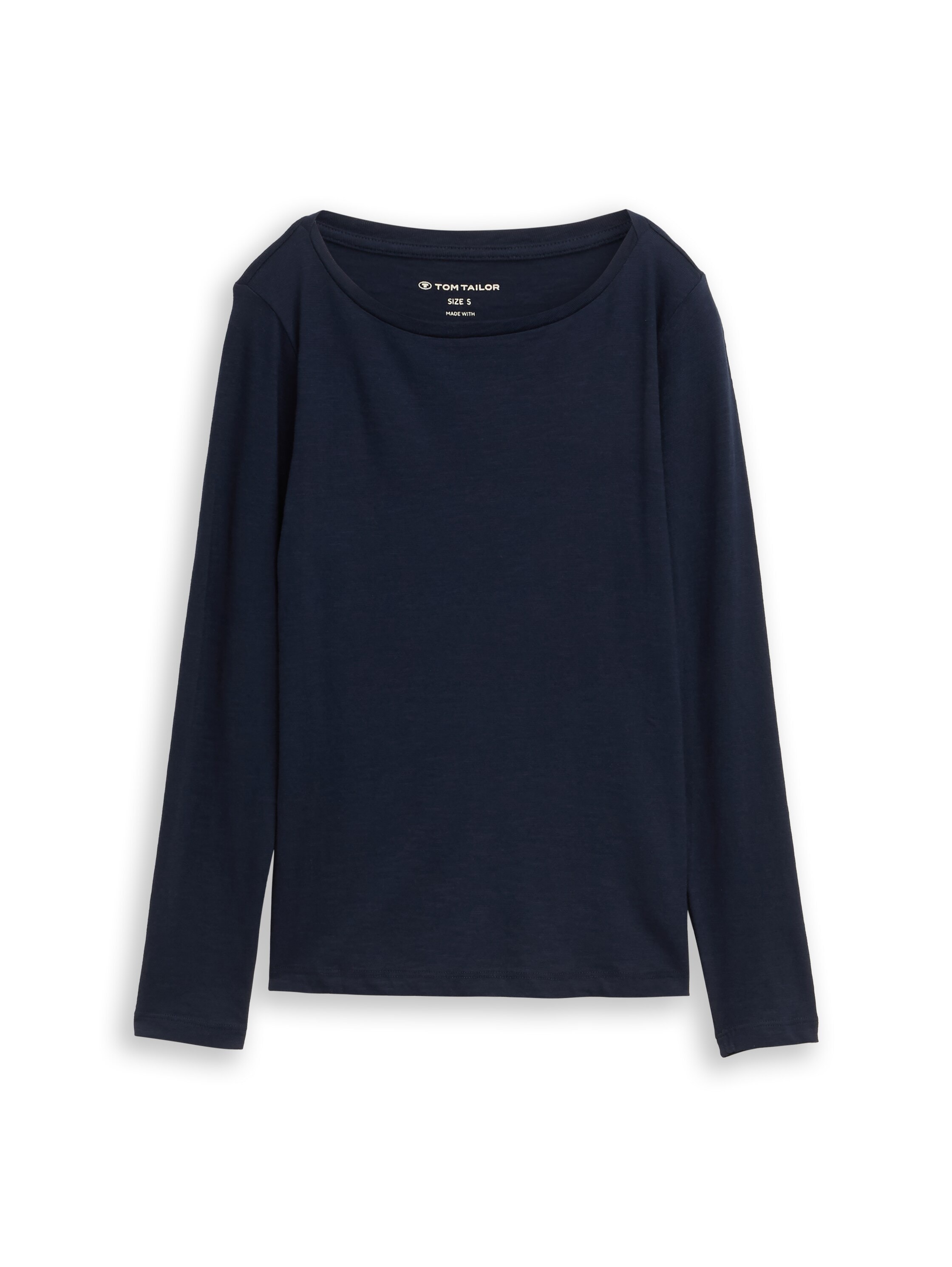 TOM TAILOR Langarmshirt unifarben