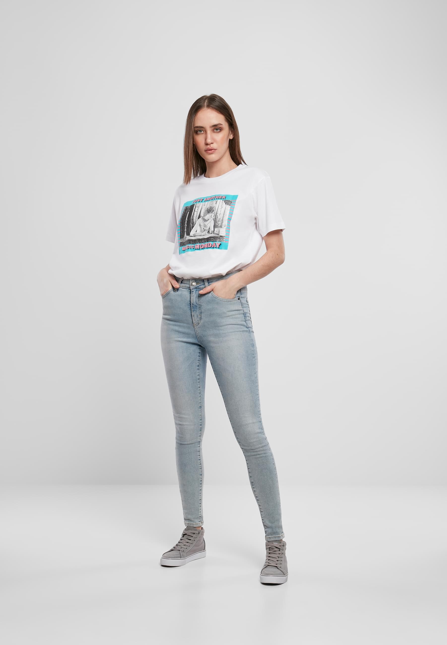 MisterTee Kurzarmshirt »MisterTee Damen Ladies Magic Monday Tee«, (1 tlg.)