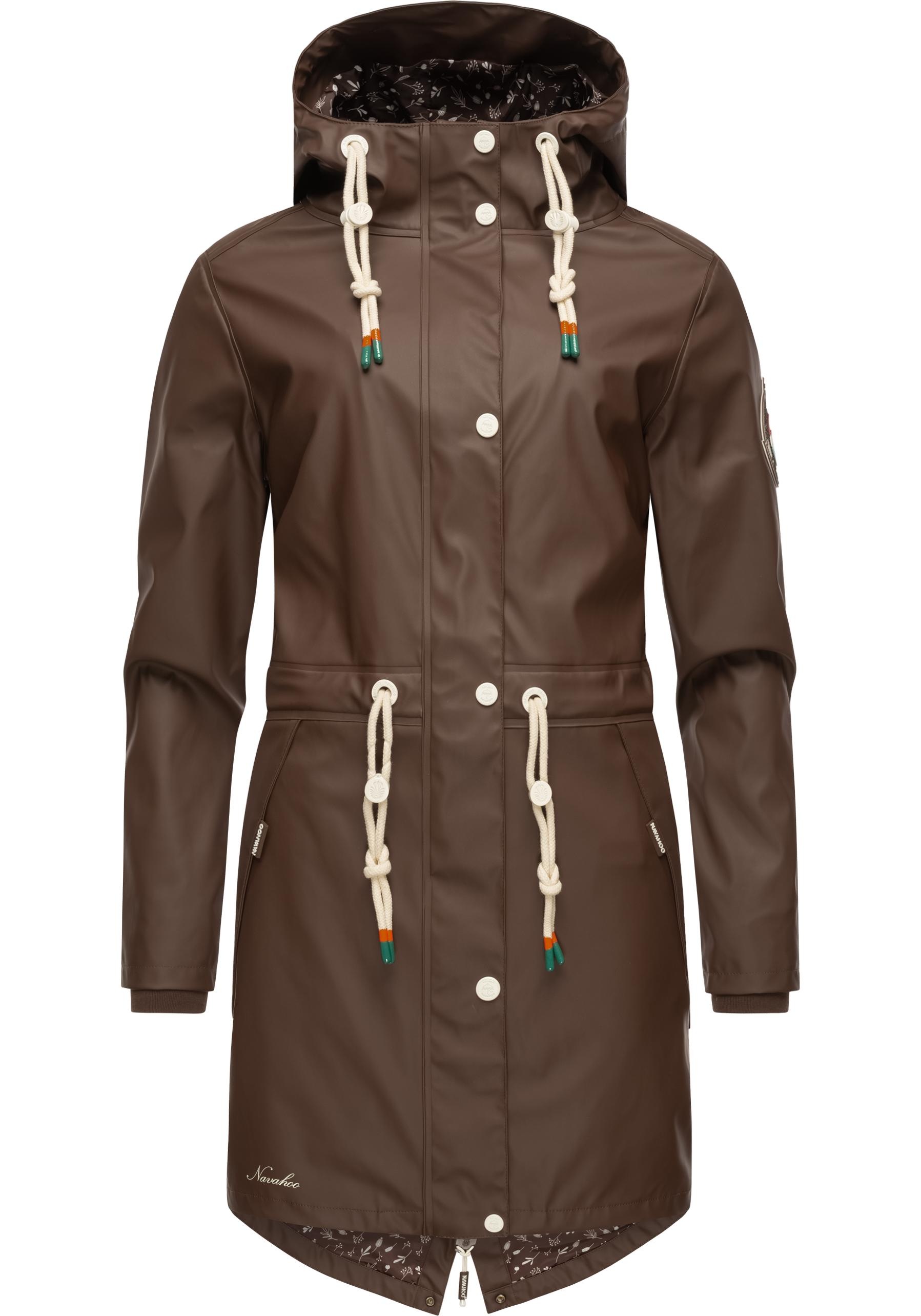 Navahoo Regenjacke »Tropical Stormoo«, mit Kapuze, Wasserdichter Damen Outdoor Regenmantel