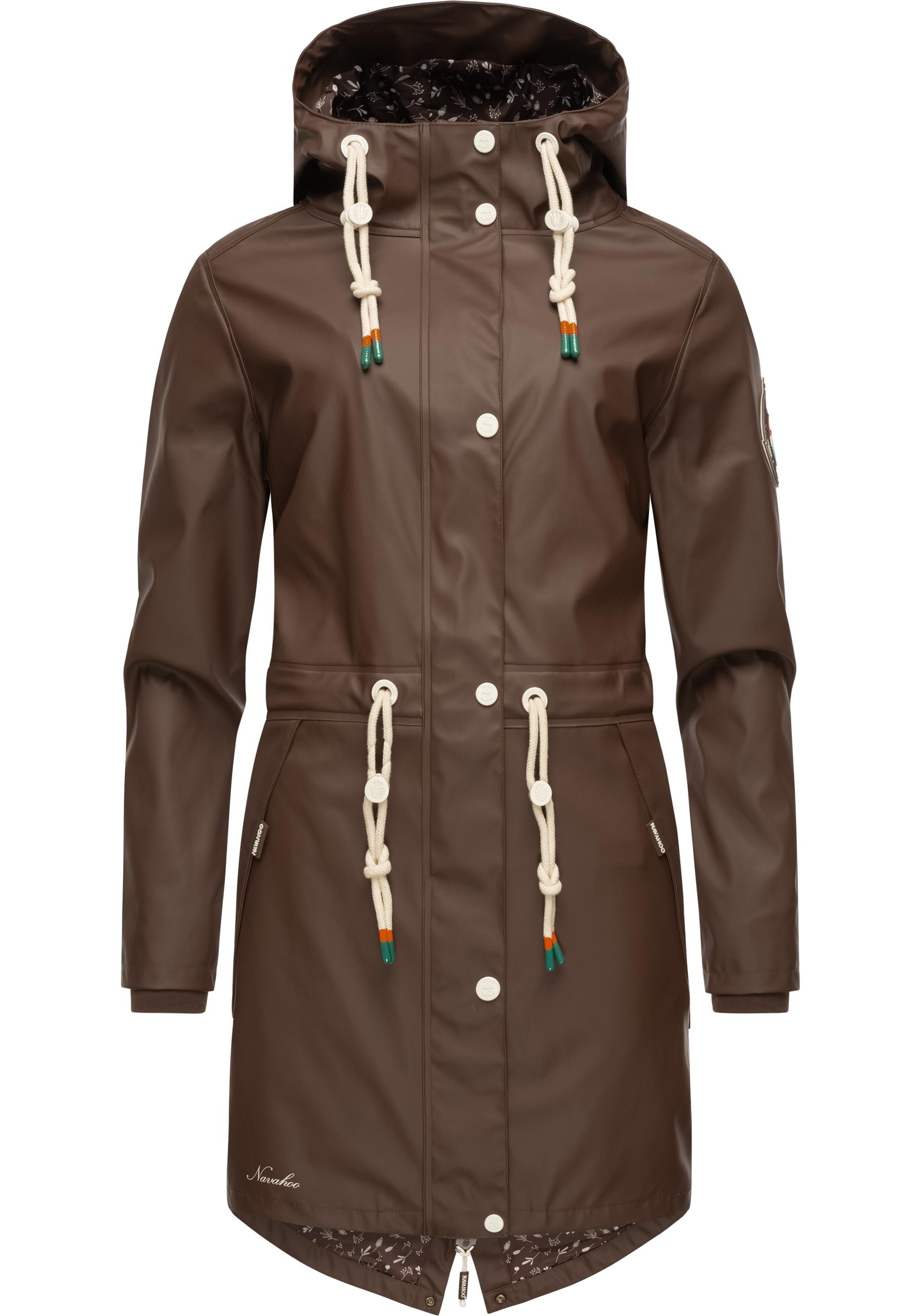 Navahoo Regenjacke »Tropical Stormoo«, mit Kapuze, modischer Damen Outdoor Regenmantel