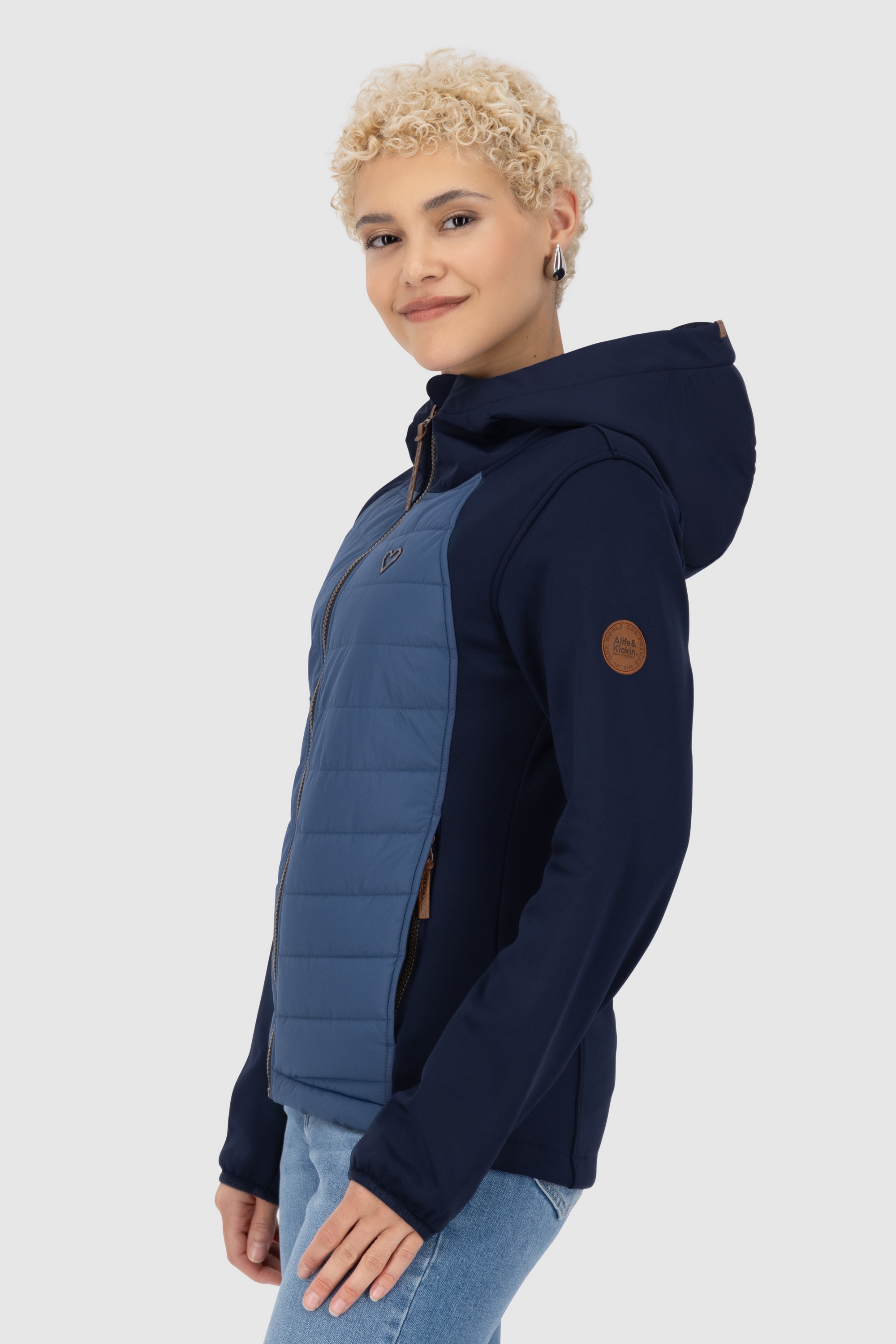 Alife & Kickin Sommerjacke »Damen SoleneAK A«, Hybrid Übergangsjacke mit regulierbarem Gummizug, atmungsaktiv