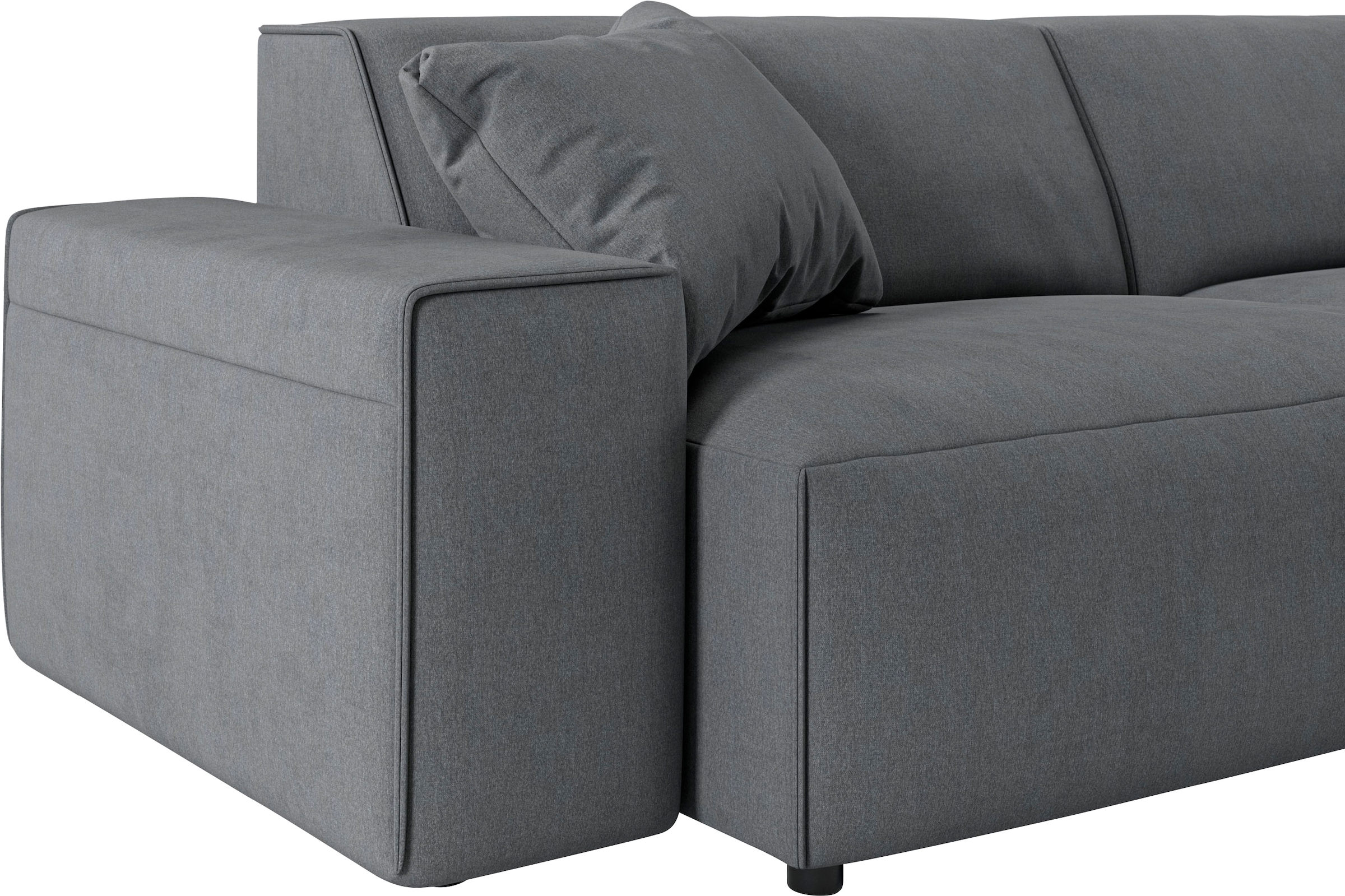 andas Ecksofa »Glimminge L-Form auch in Breitcord, Feincord + Easy care-Bezug,«, Breite 264, Zierkissen