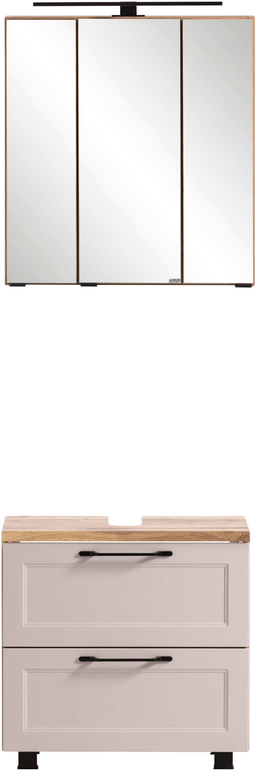 welltime Badmöbel-Set »Lana«, (Komplett-Set, 2 St.), Badezimmer-Set, 2-teilig, 60 cm breit