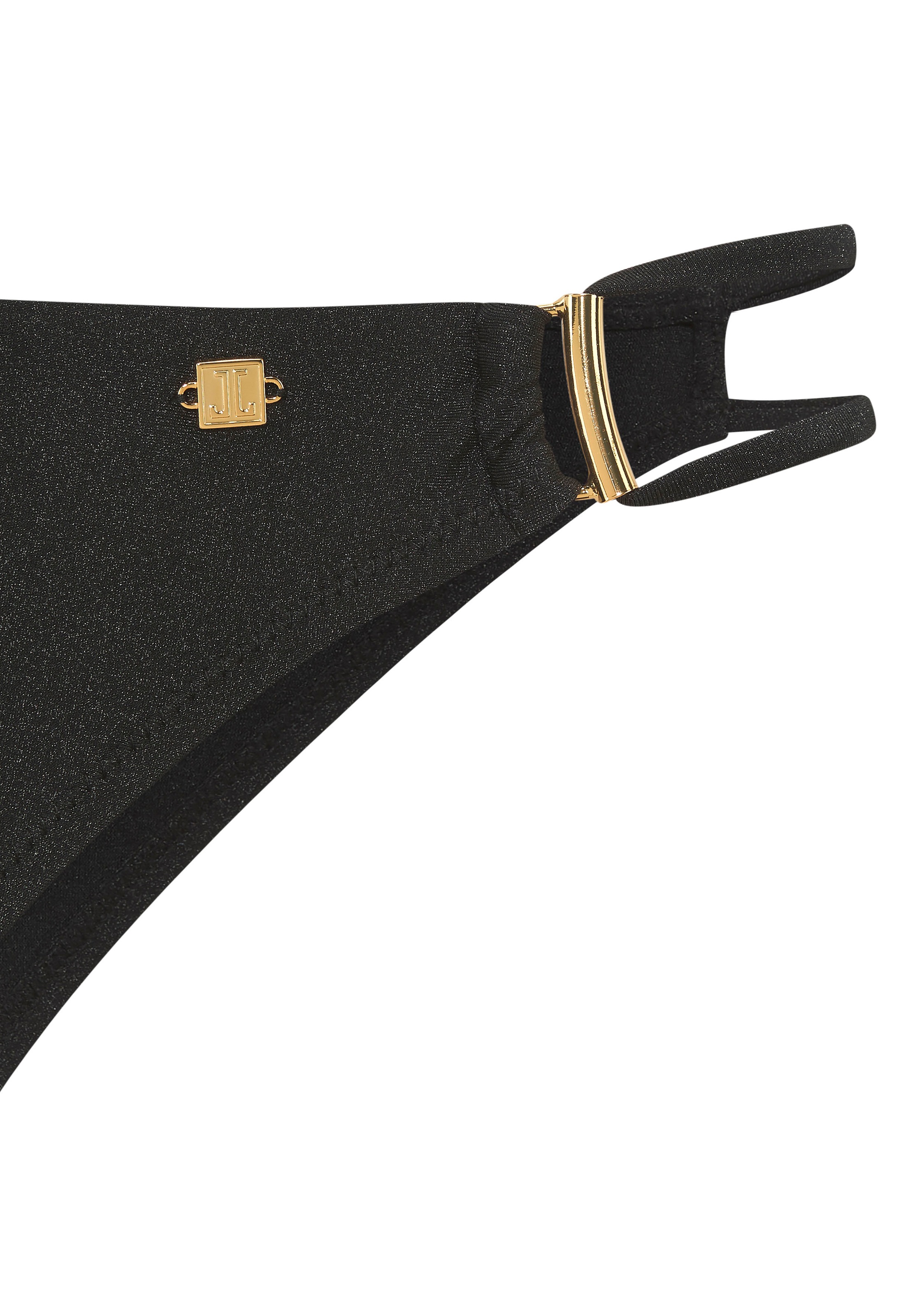 Thumbnail - JETTE Triangel-Bikini "Giulia" mit goldfarbener Glanzbeschichtung und Accessoires