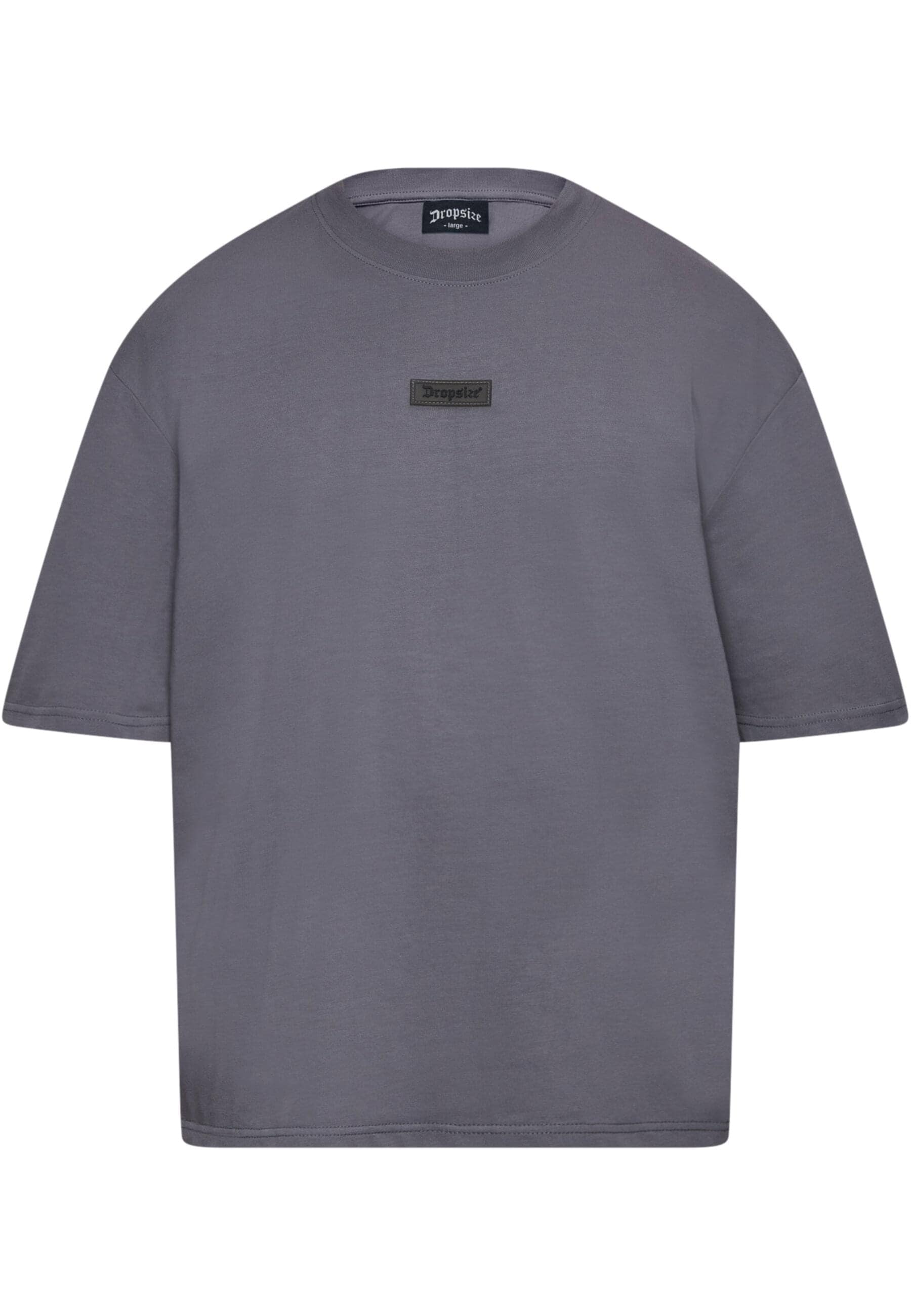 Dropsize T-Shirt "Dropsize Herren Heavy Oversize Front Rubber Patch T-Shirt günstig online kaufen