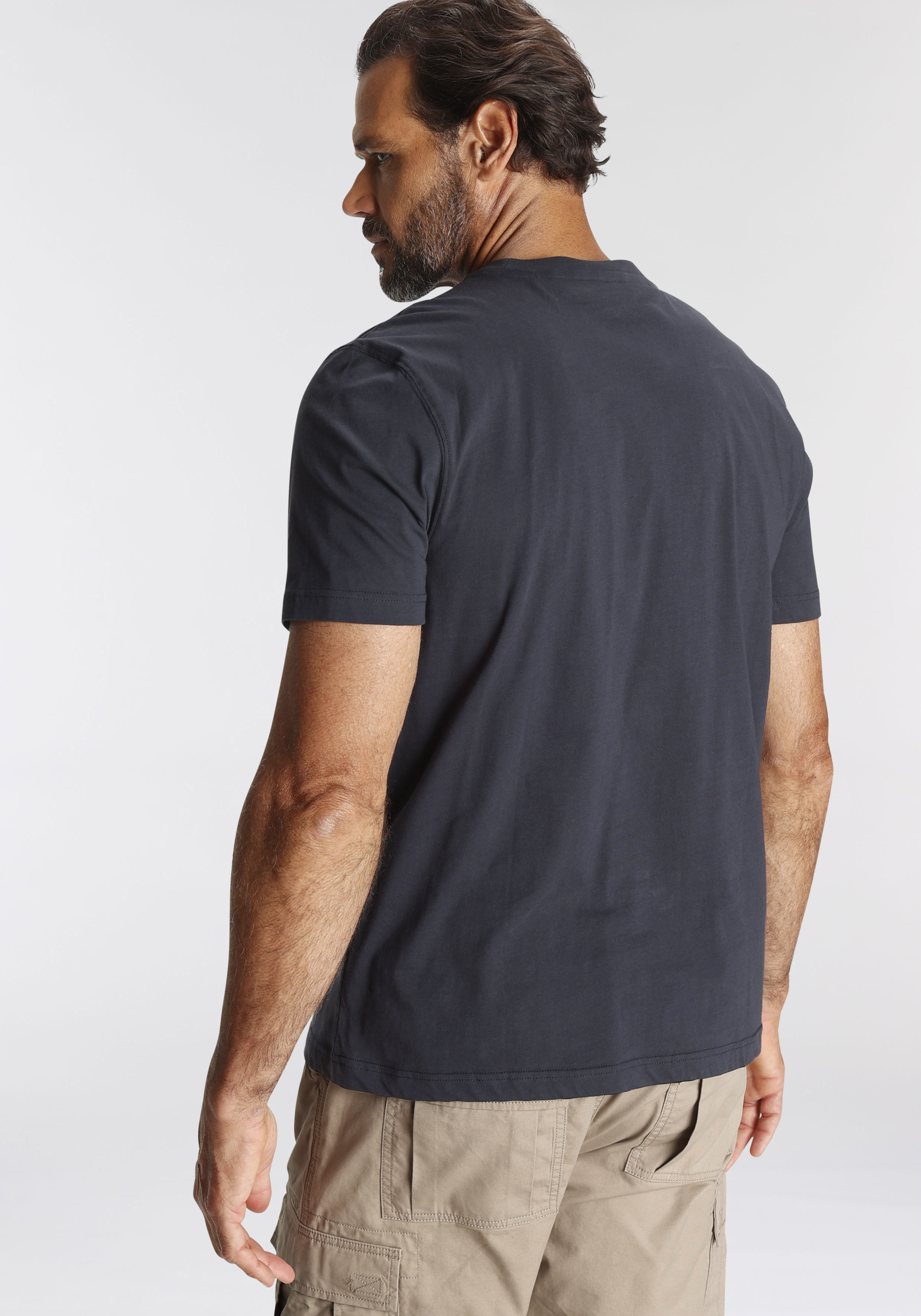 Thumbnail - Mans World T-Shirt, Kurzarm, Regular Fit, mit Print, Rundhalsausschnitt