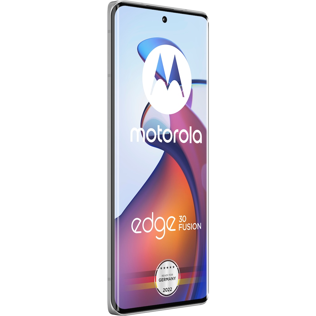 Motorola Smartphone »Edge 30 Fusion Holiday Edition«, aurora white, 16,64 cm/6,55 Zoll, 128 GB Speicherplatz, 50 MP Kamera