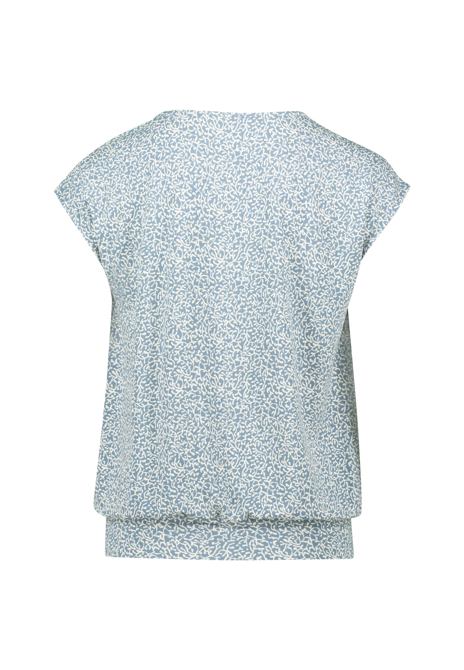 Thumbnail - Zero T-Shirt "zero Shirt mit Blätterdruck", (1 tlg.), Falten