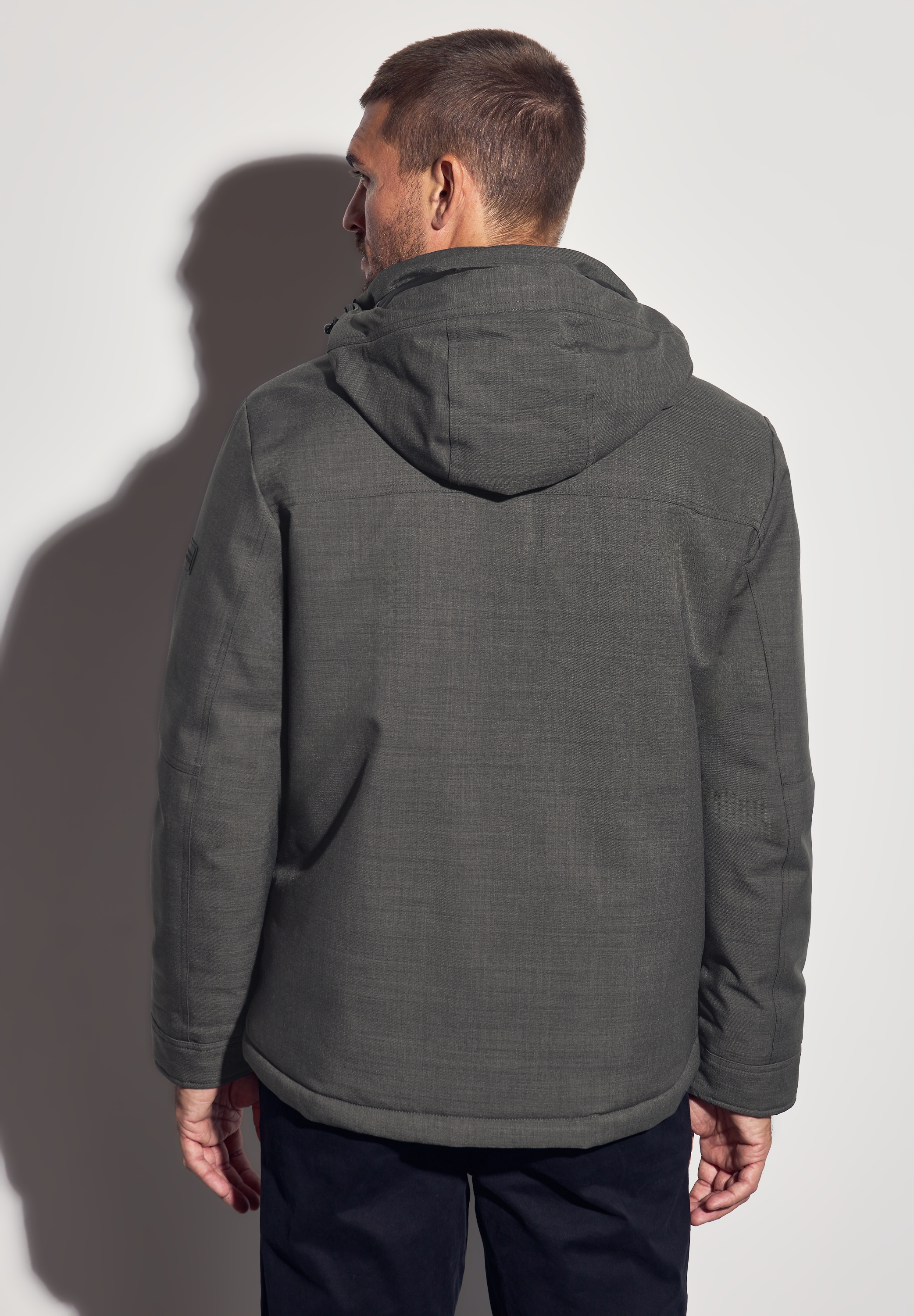 STREET ONE MEN Funktionsjacke, mit Kapuze, mit abnehmbarer Kapuze