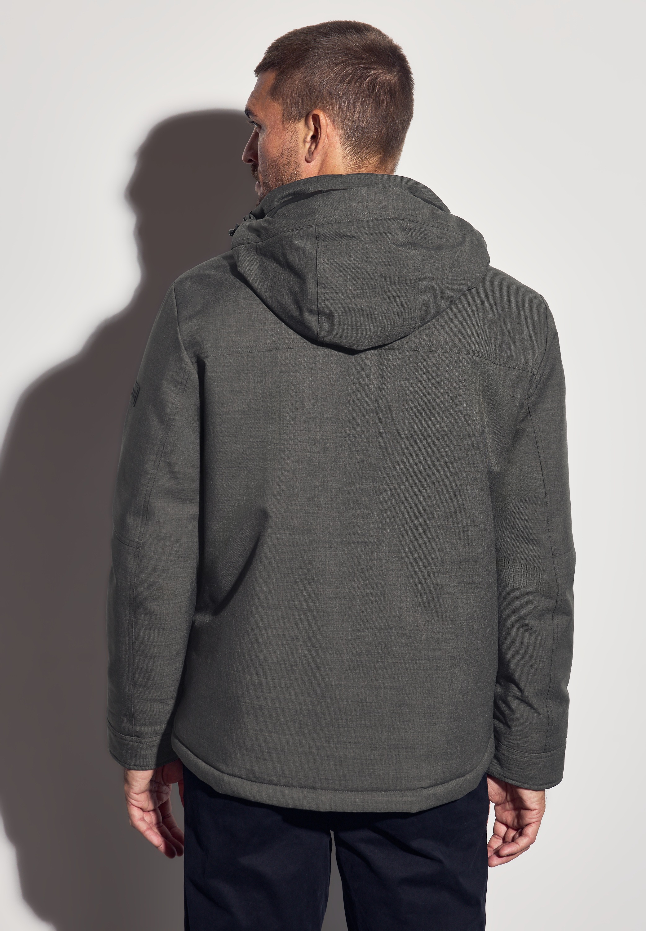 STREET ONE MEN Winterjacke, mit Kapuze, mit abnehmbarer Kapuze günstig online kaufen